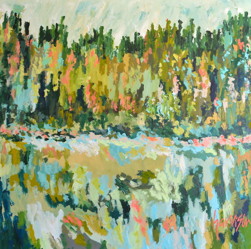 Wading Through the Marsh 36 x 36