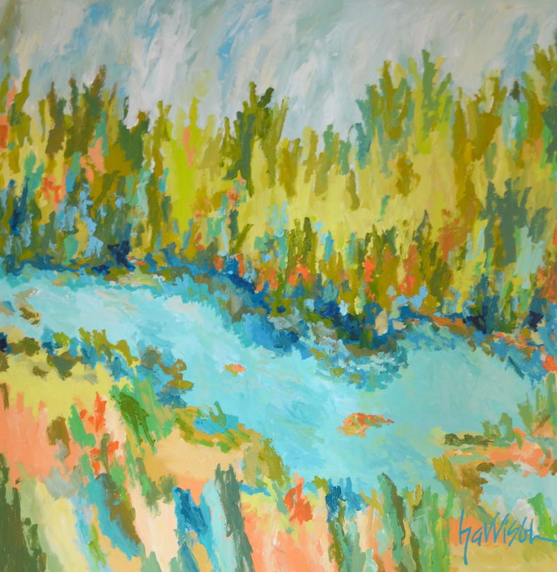 Water's Course 36 x 36