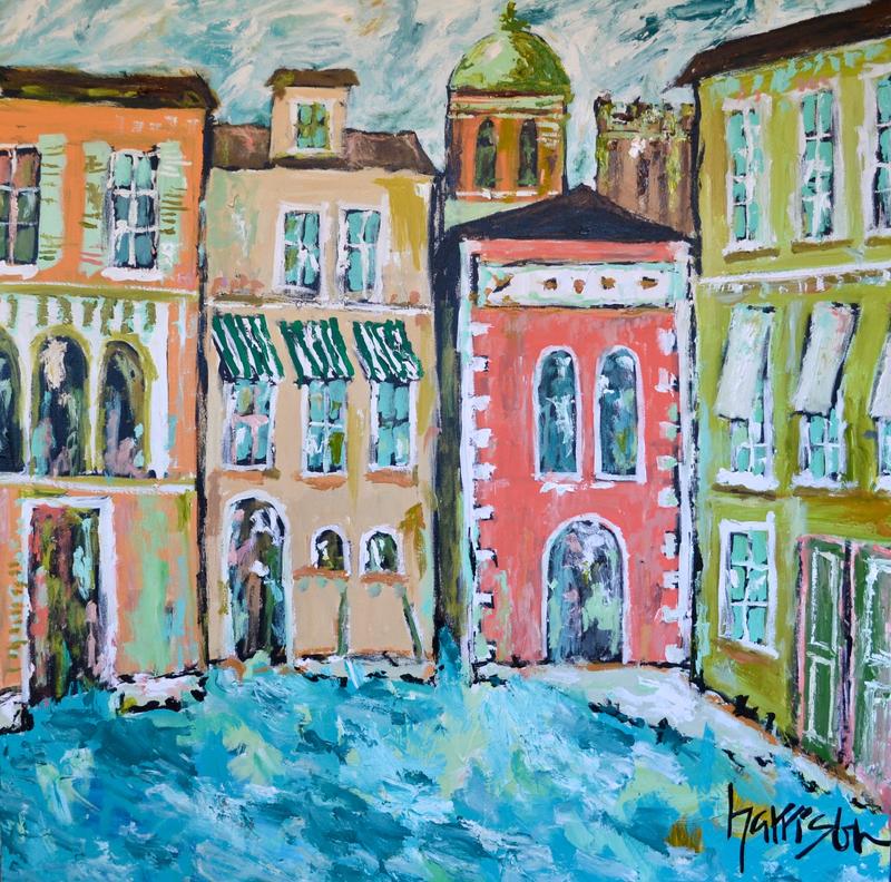 BOATING 'ROUND THE CITY 40x40