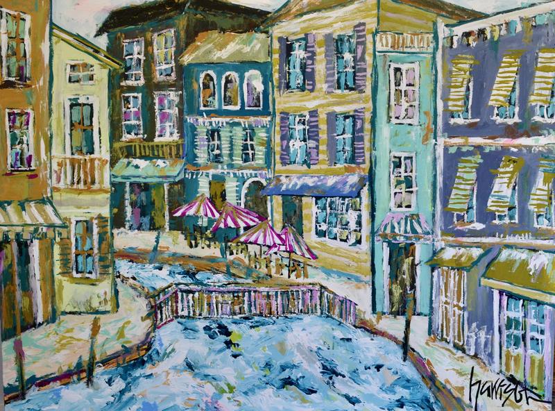 STROLLIN' BY THE CANAL 48x36