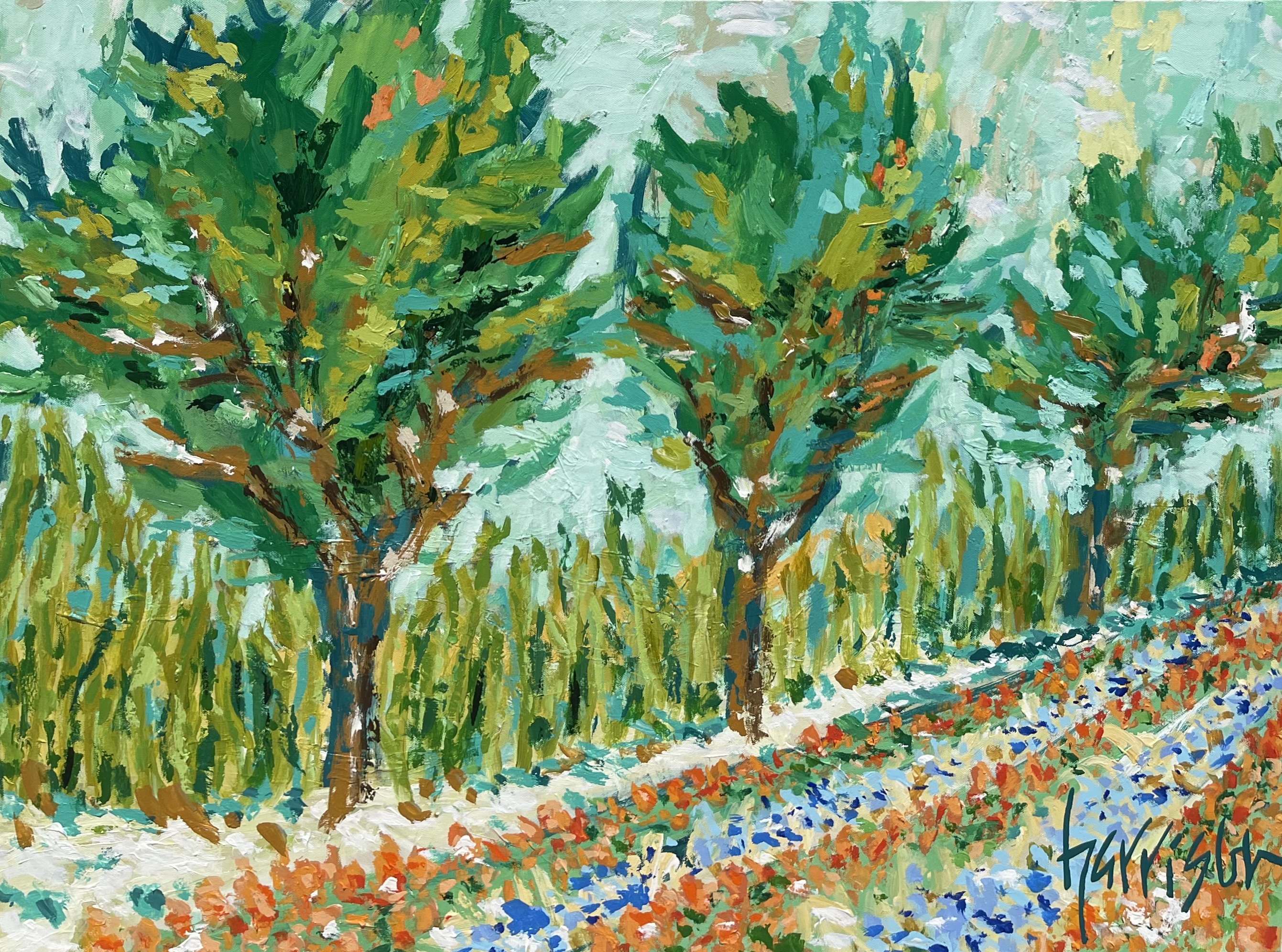 IN THE GARDEN 4 - 40"W X 30"H