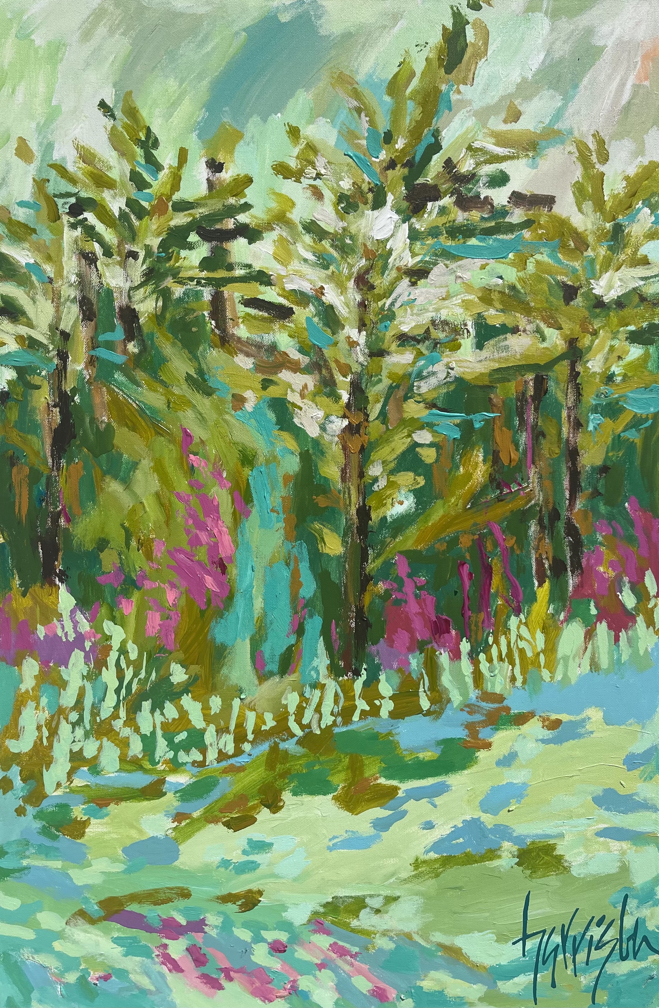 IN THE GARDEN 6 - 24"W X 36"H