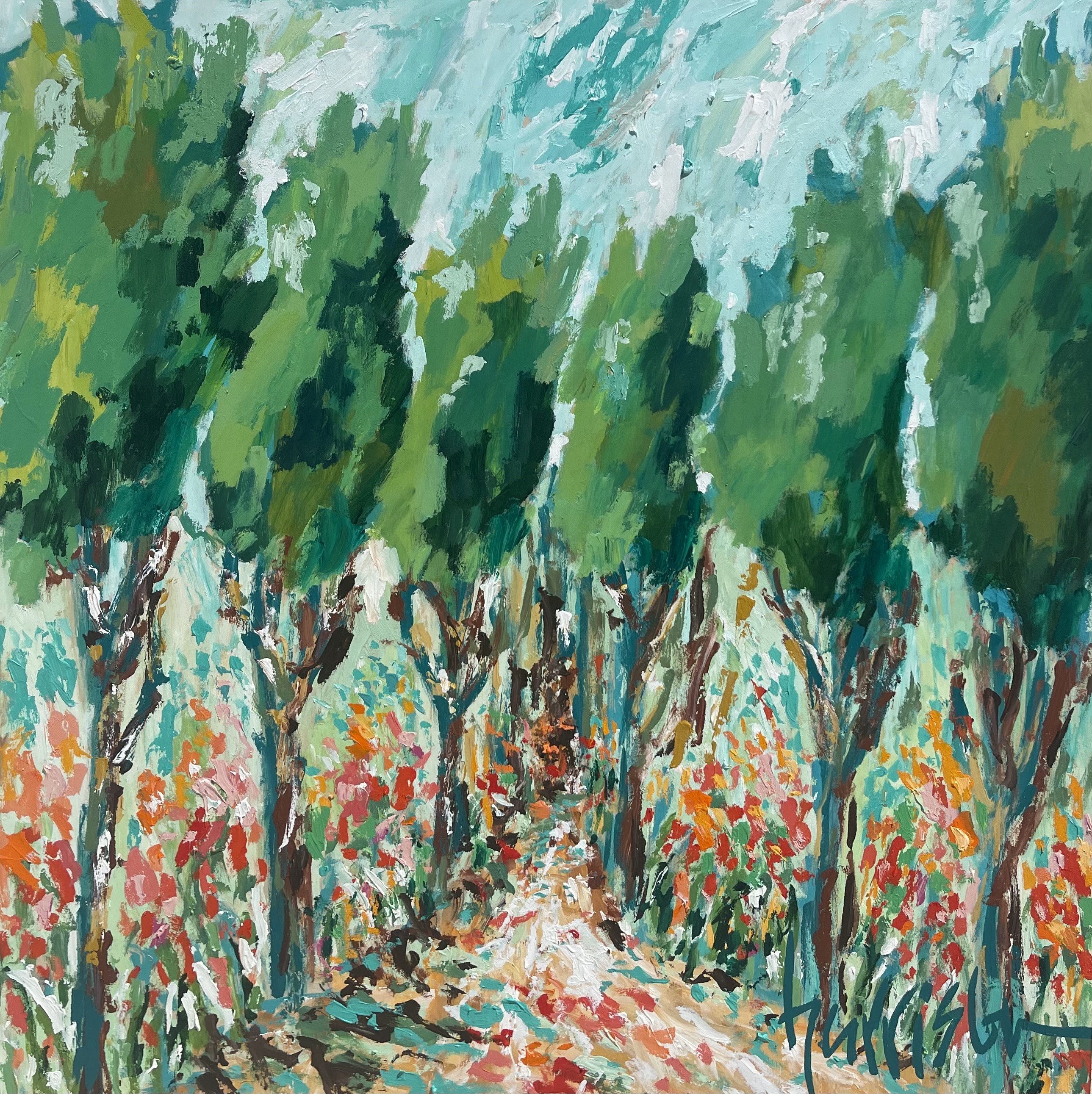 IN THE GARDEN 2 - 36"W X 36"H