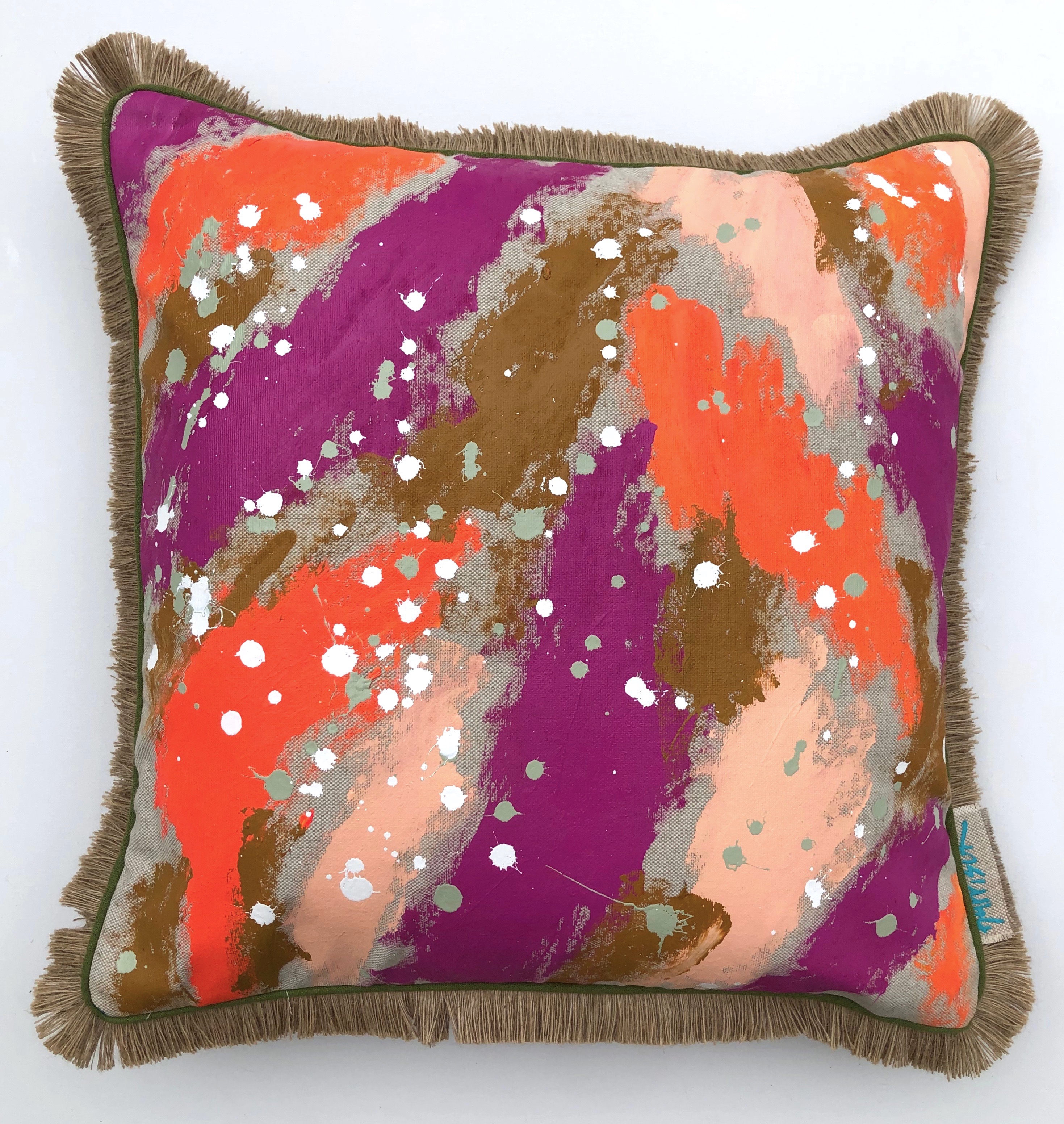 HUSTLE AND BUSTLE PILLOW I