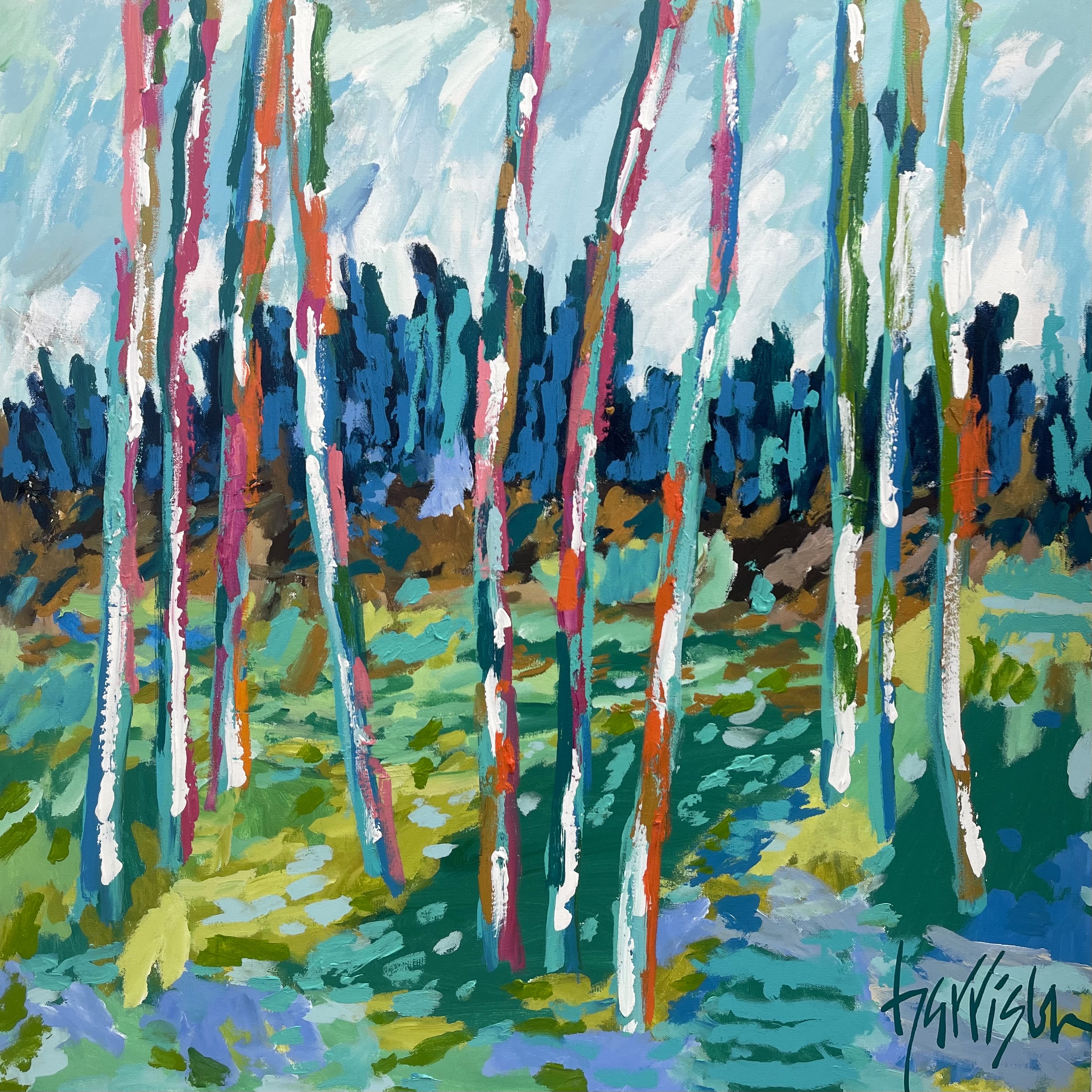 CLEAR SKIES 14 - 36"w x 36"h