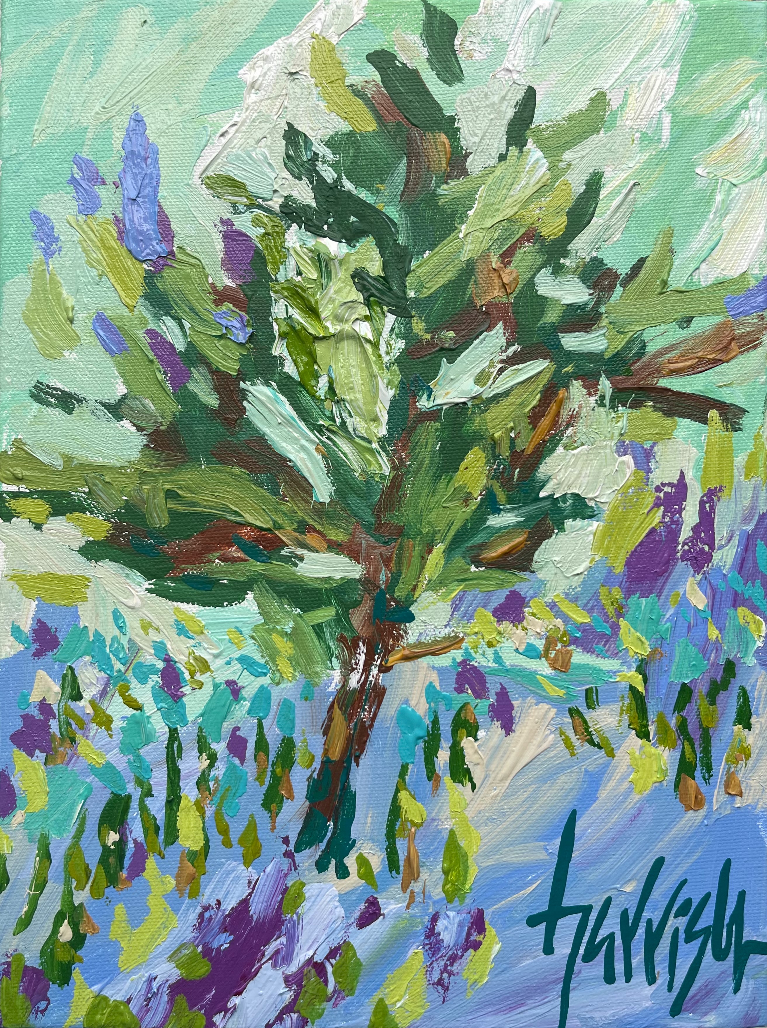 IN THE GARDEN 14 - 9"w x 12"h