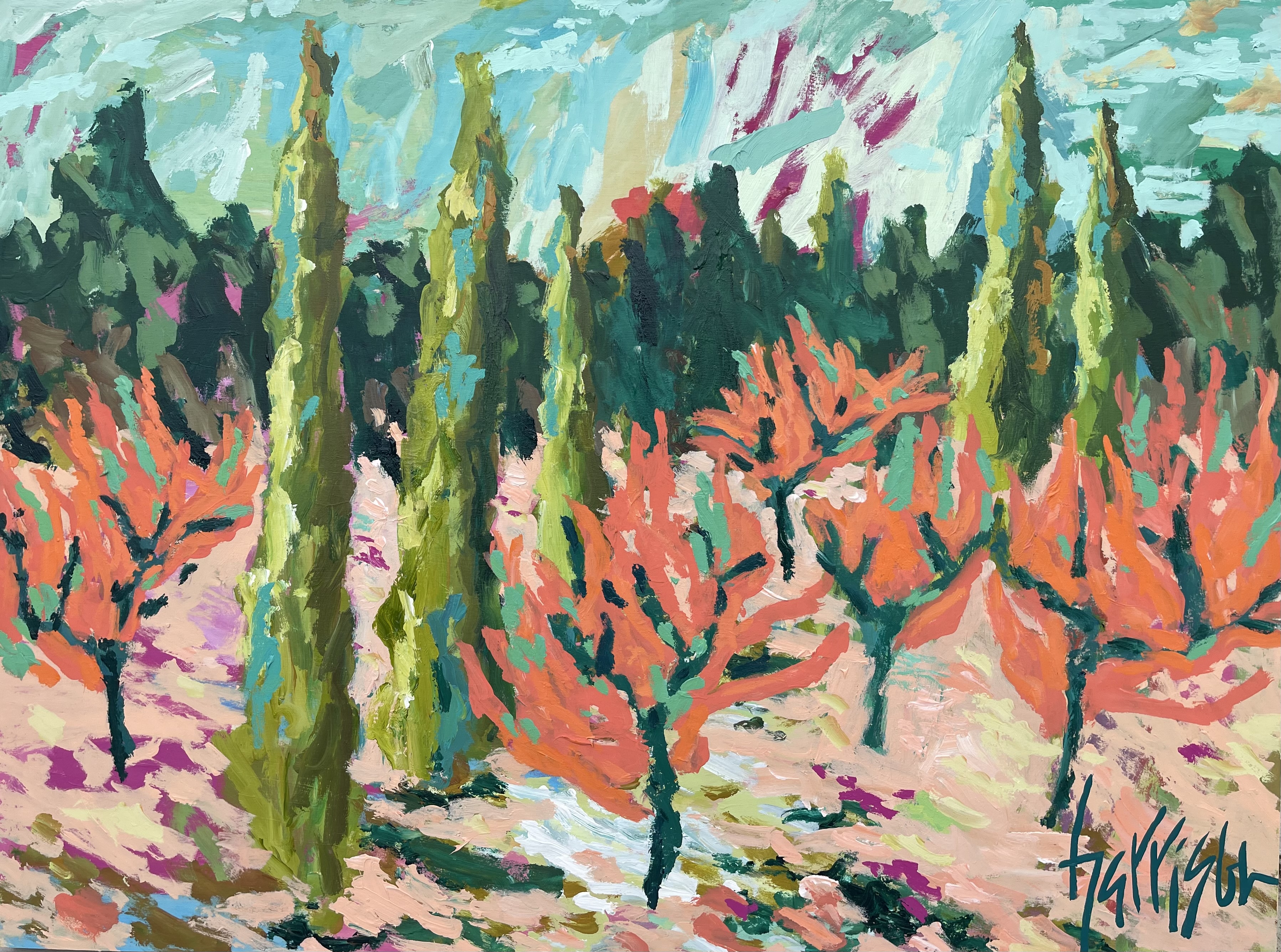 BACK TO FRANCE 2 - 40"w x 30"h