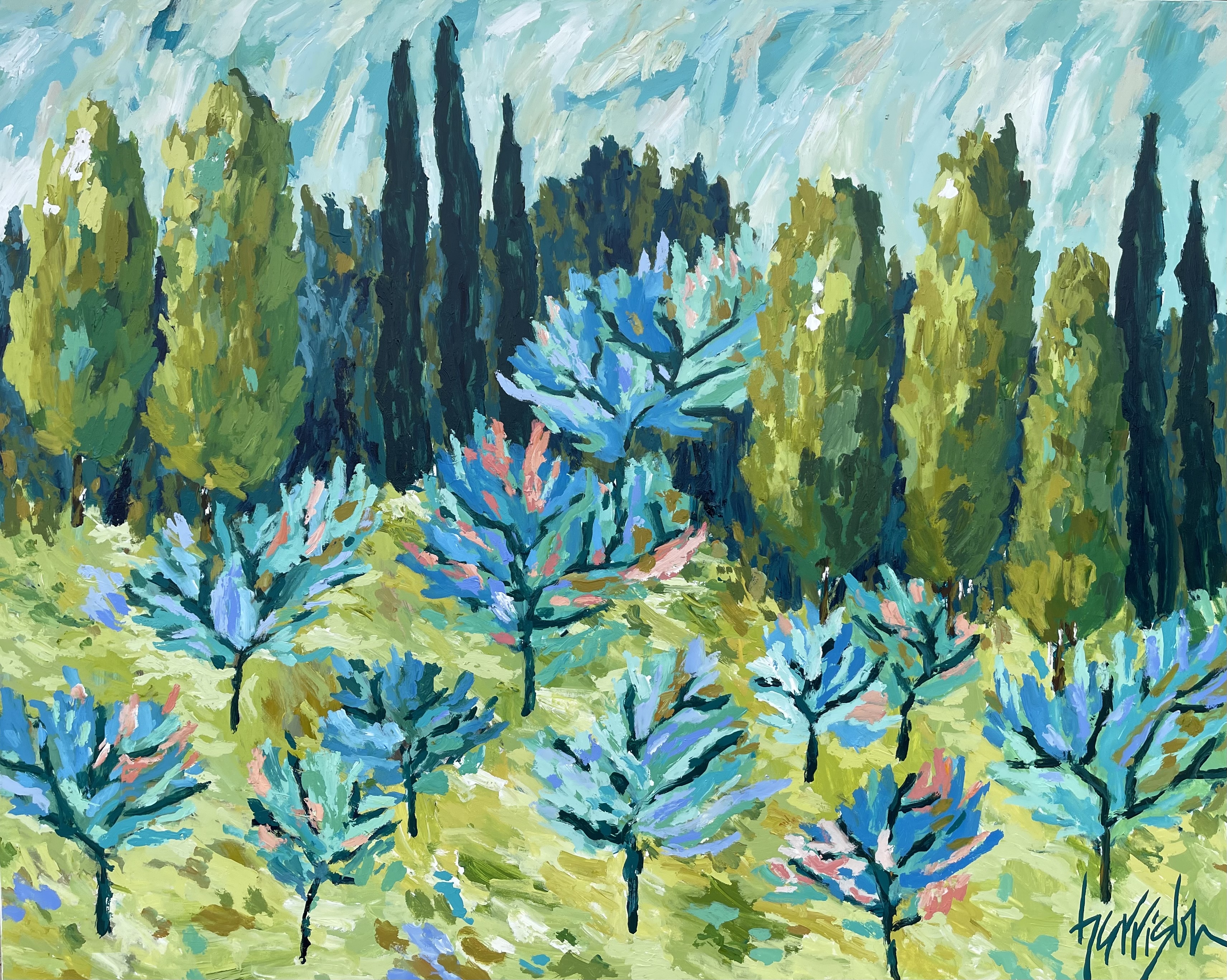 BACK TO FRANCE 6 - 60"w x 48"h