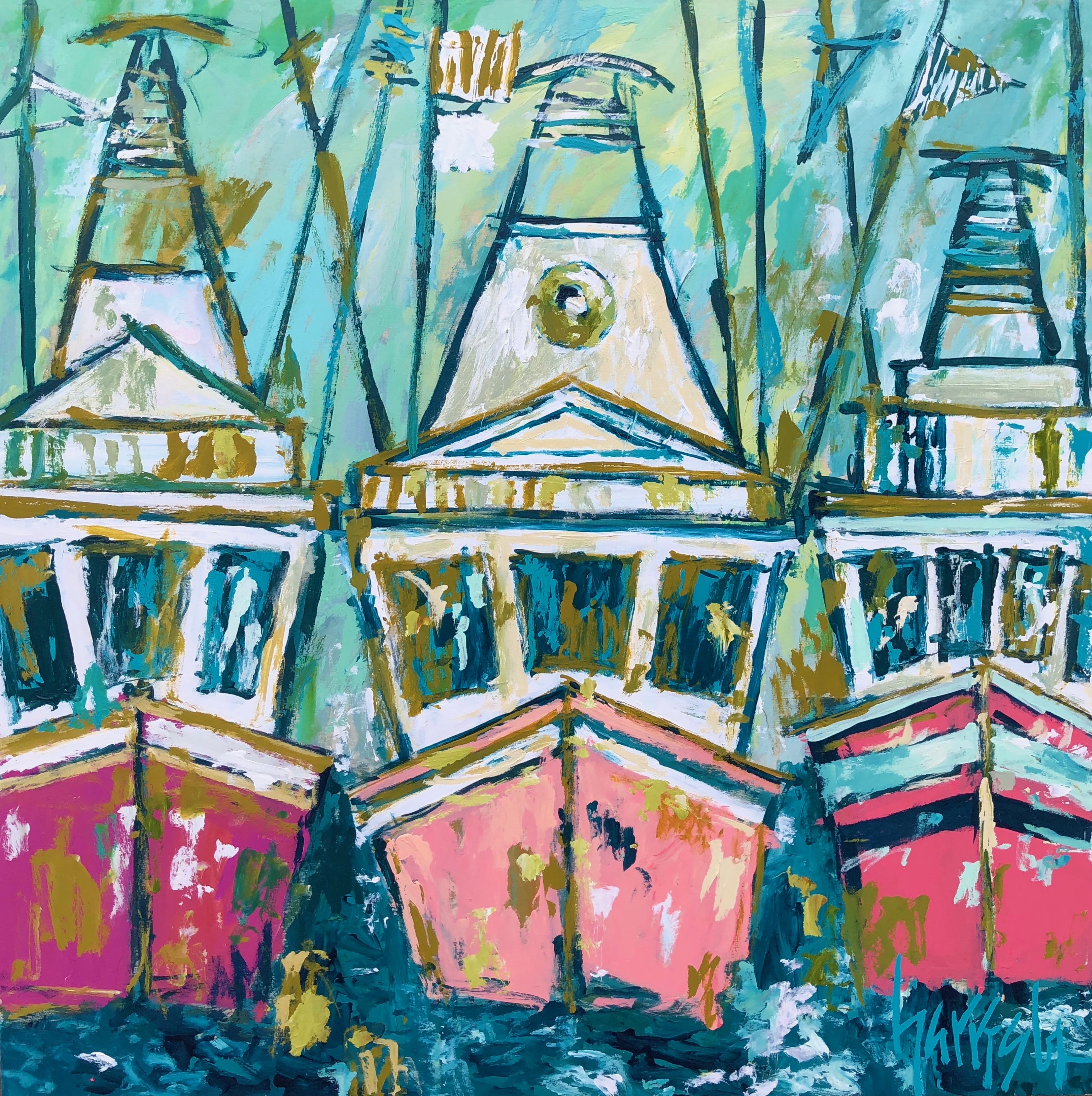 SUNNY ON SHEM CREEK 36x36