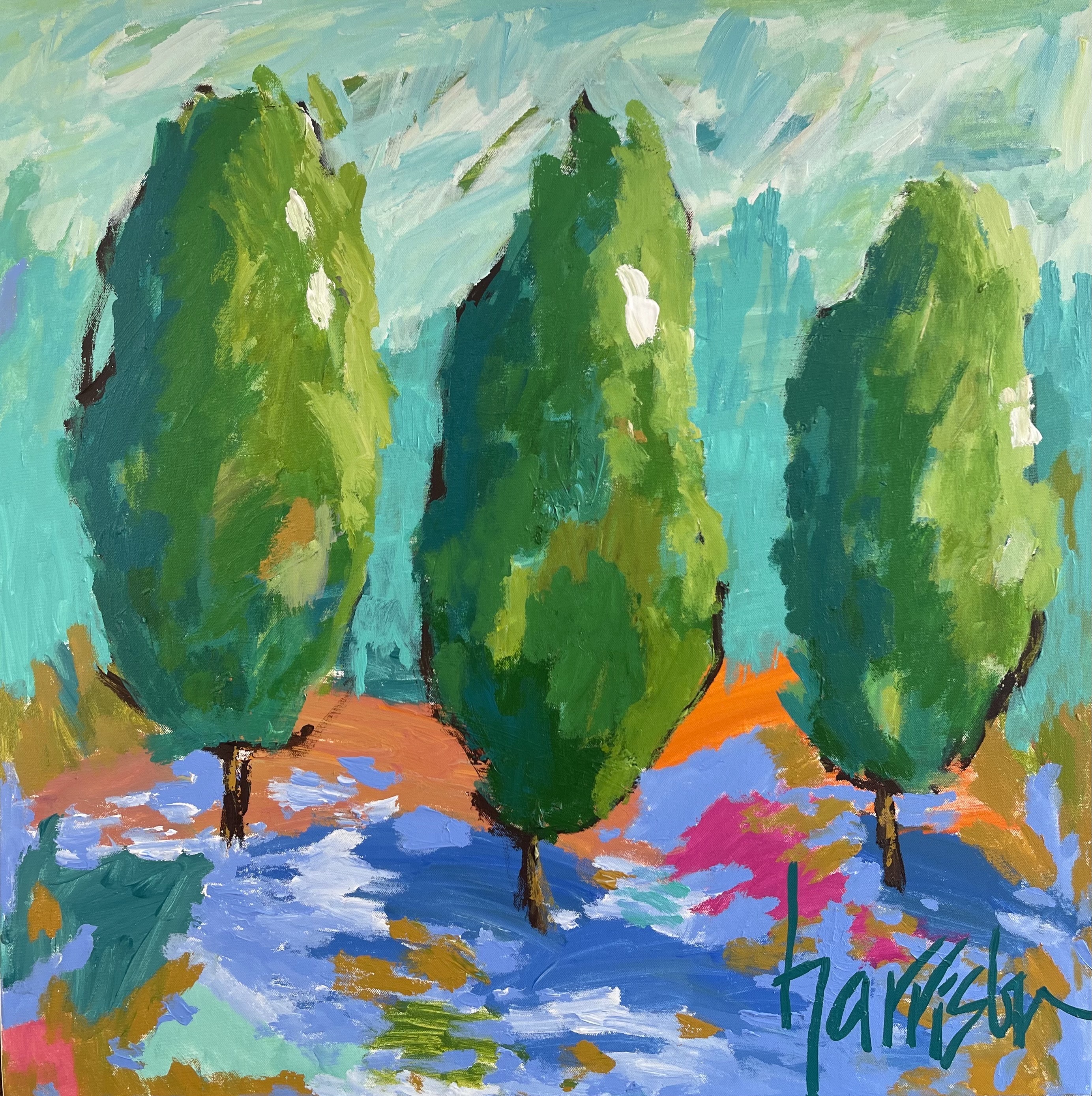 HOLIDAY STROLL 4 - 30"w x 30"h