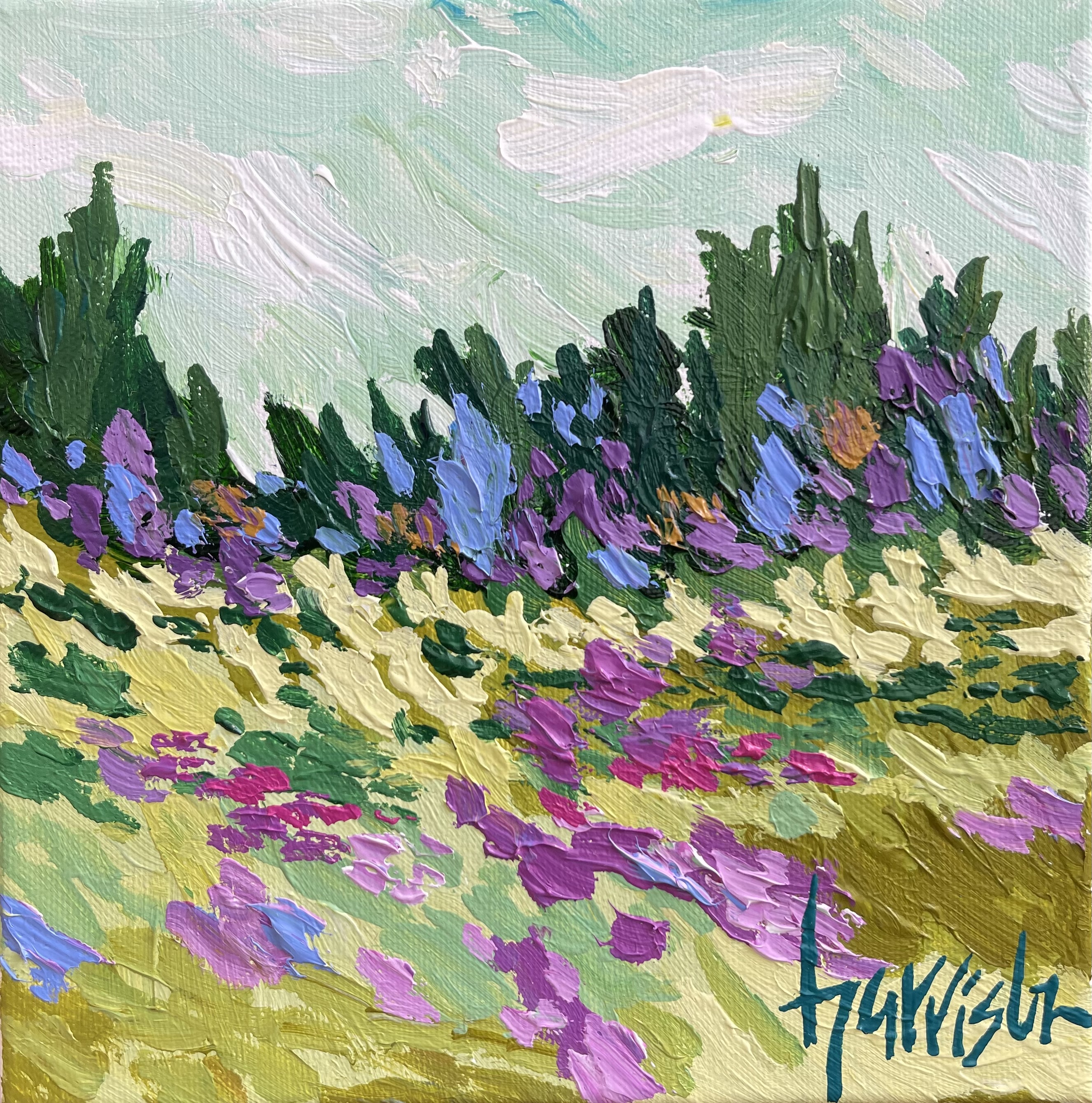 HOLIDAY STROLL 14 - 8"w x 8"h