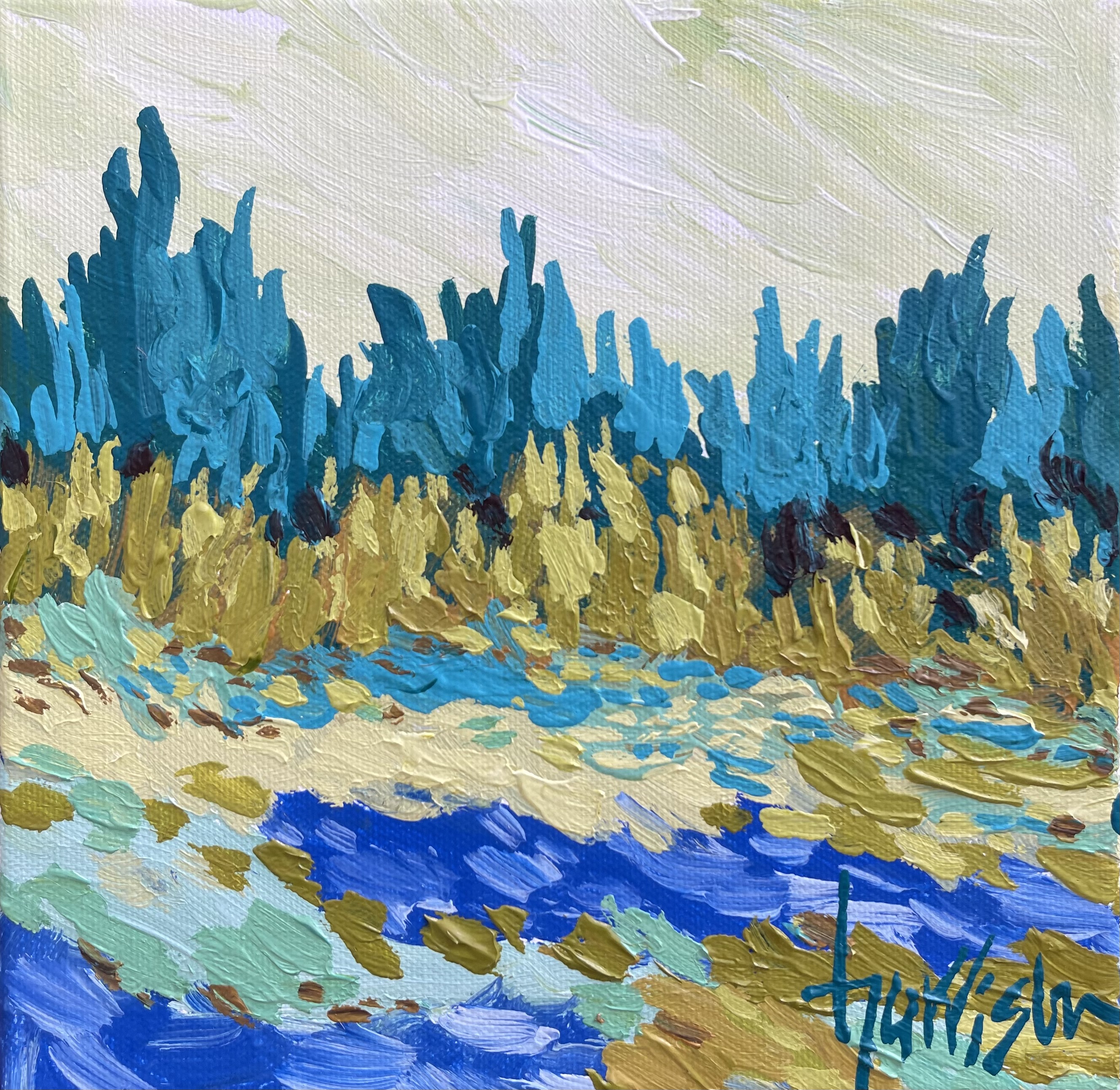 HOLIDAY STROLL 16 - 8"w x 8"h