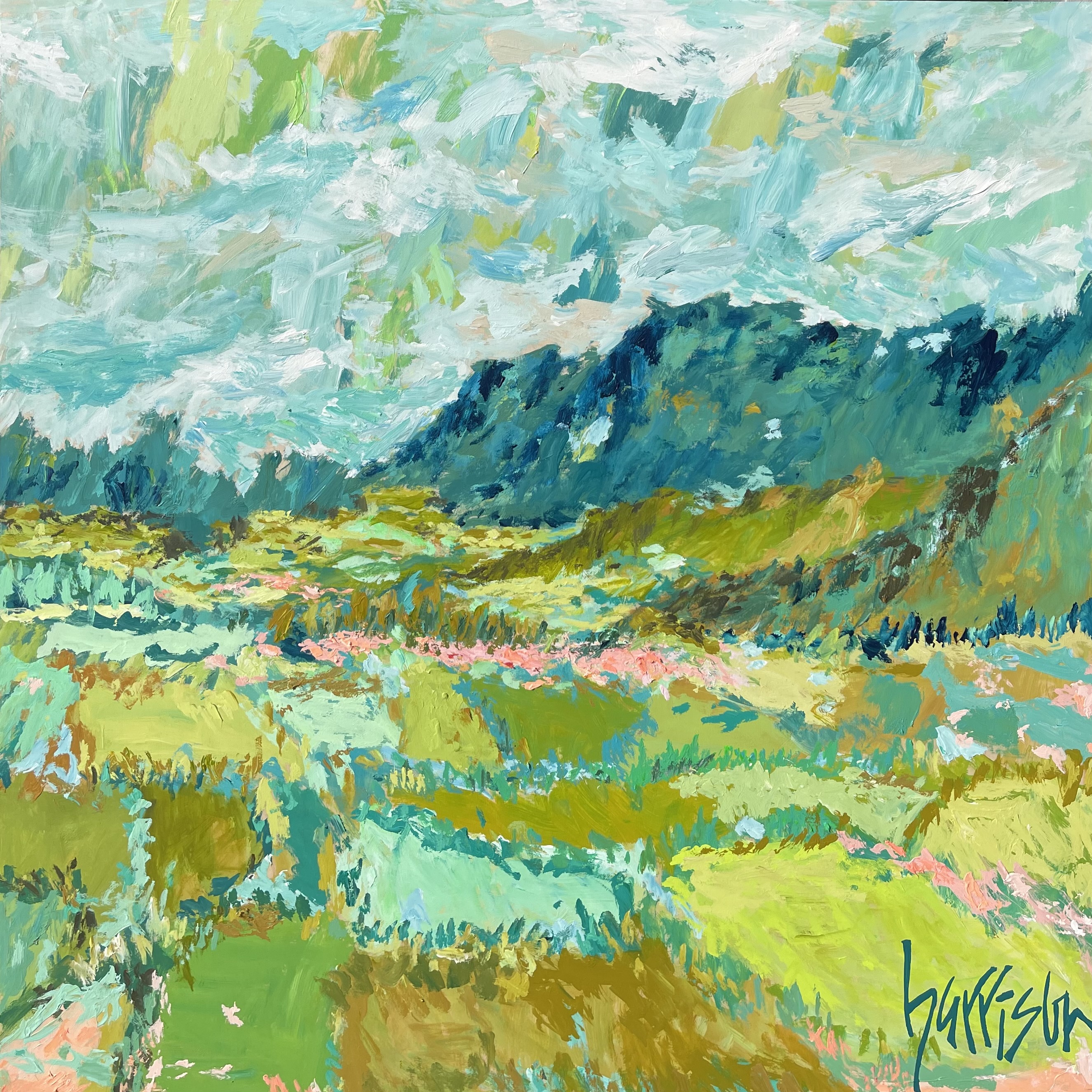 GREEN'S VIEW I, Spring - 48x48