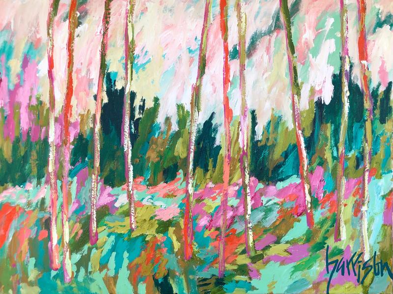 LIGHT ON THE TREES 30x40