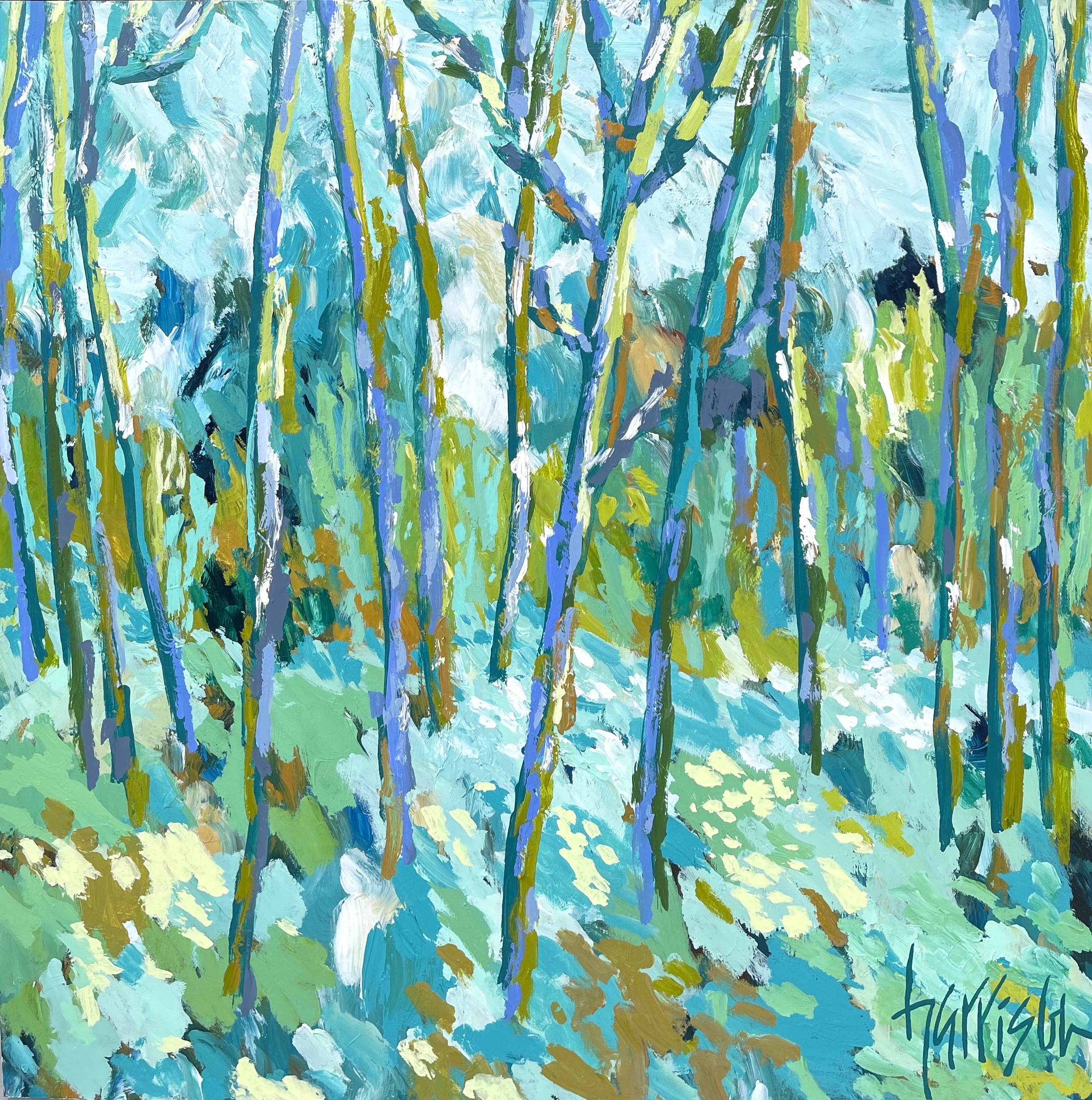 STEPPING INTO SPRING 10 - 40"w x 40"h