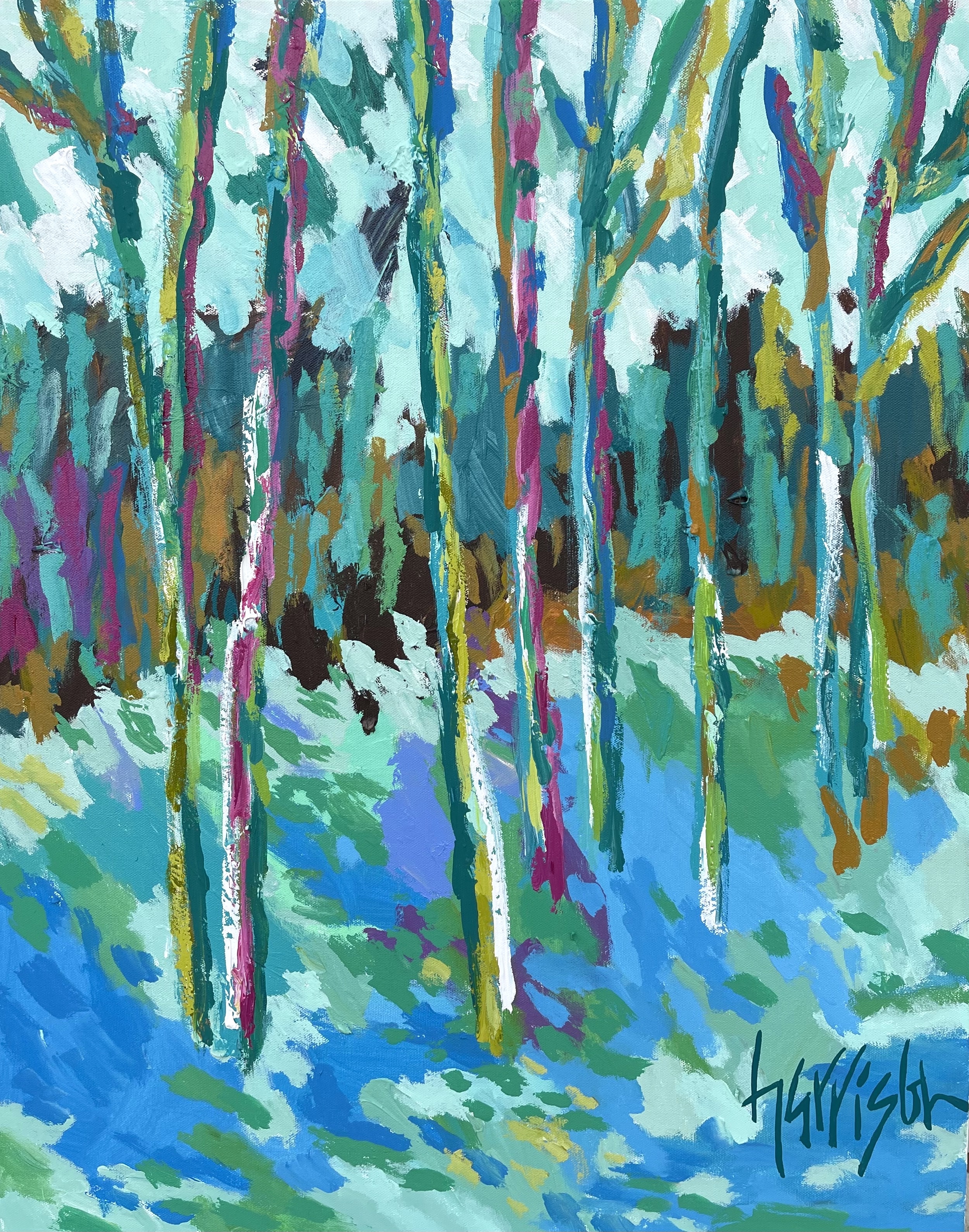 STEPPING INTO SPRING 1 - 24"w x 30"h