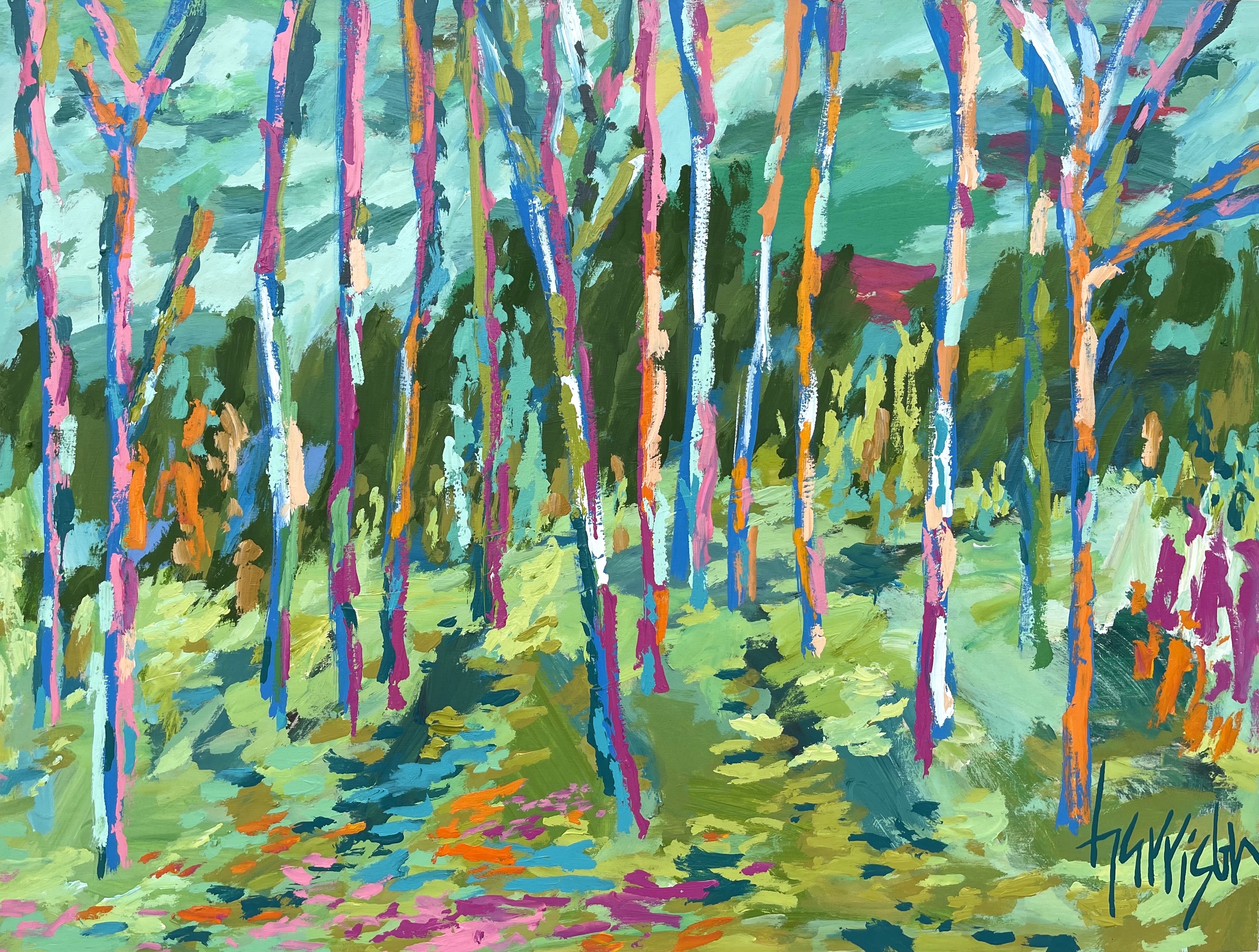 STEPPING INTO SPRING 5 - 40"w x 30"h