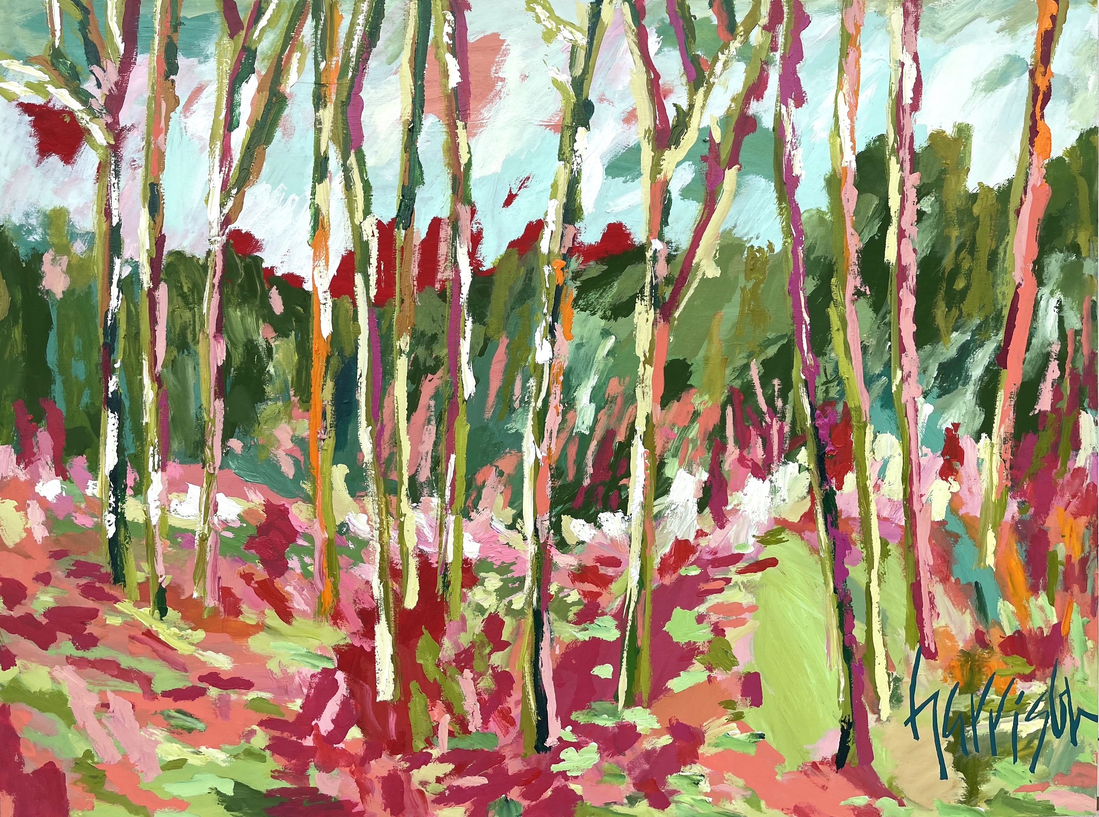 STEPPING INTO SPRING 6 - 40"w x 30"h