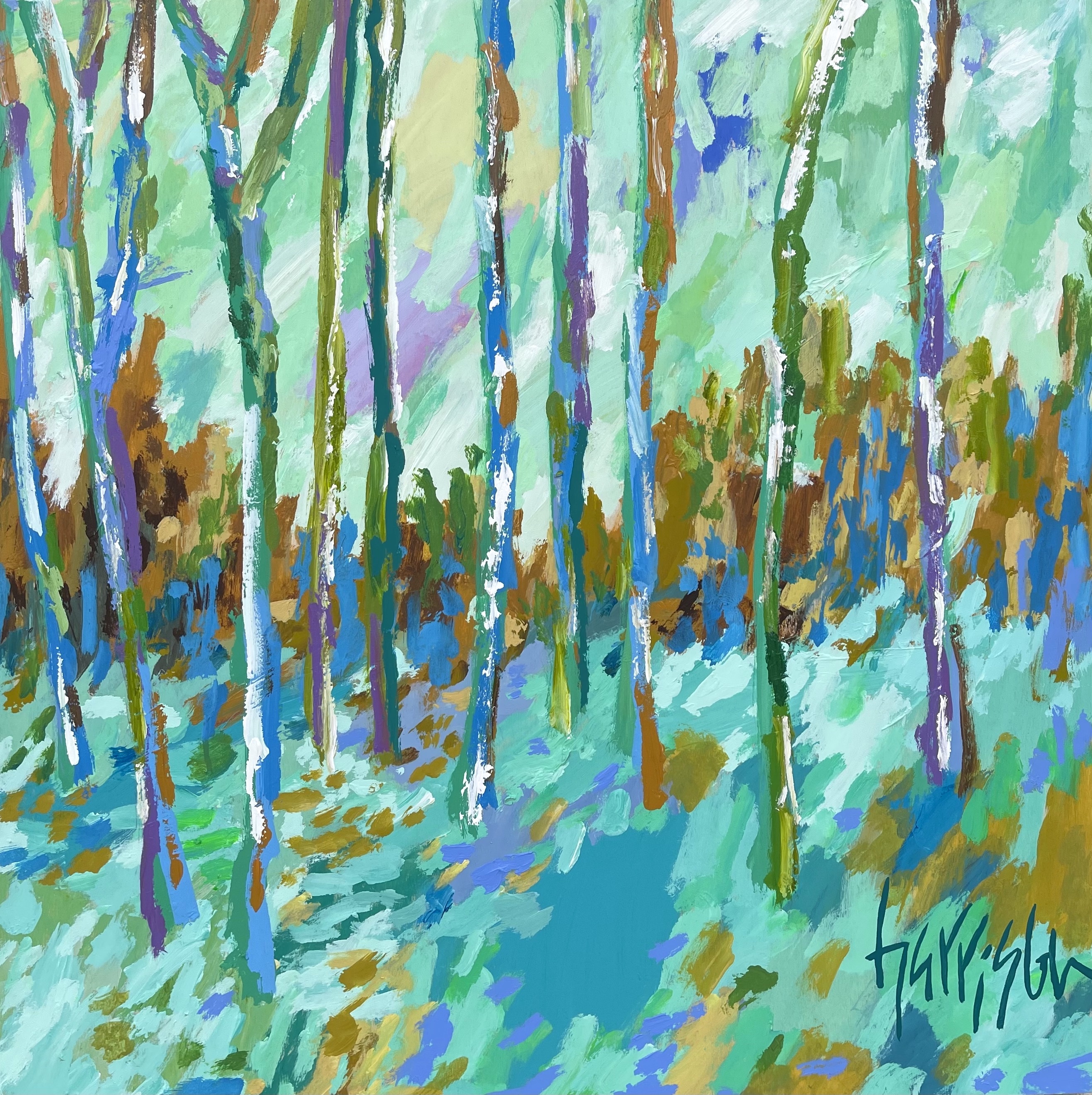 STEPPING INTO SPRING 3 - 30"w x 30"h