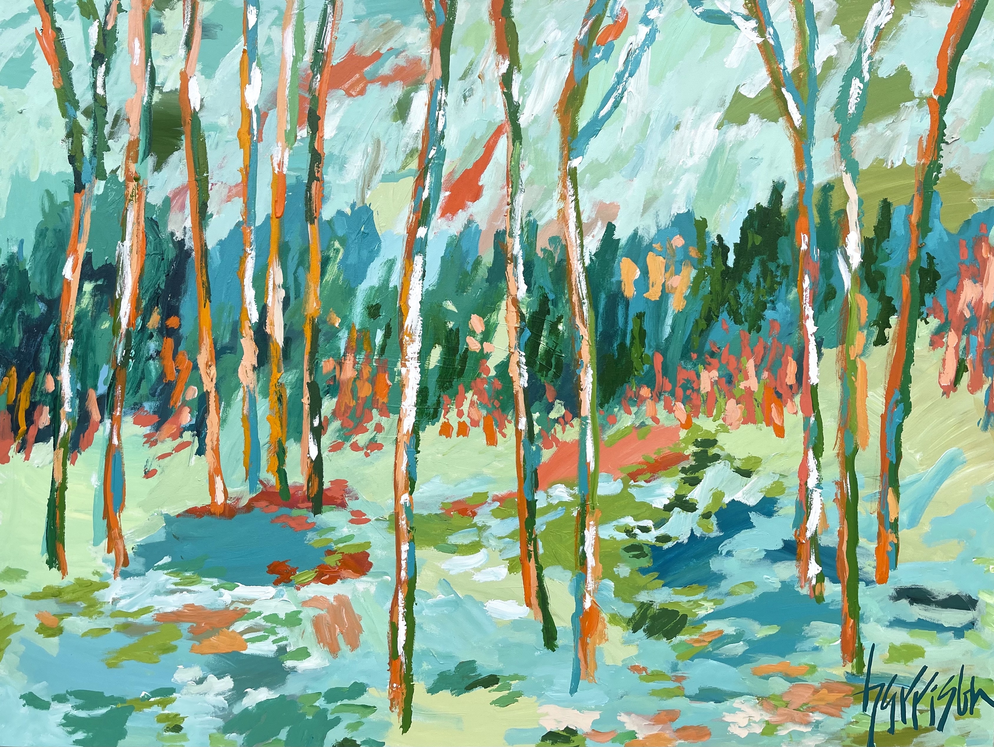 STEPPING INTO SPRING 11 - 48"w x 36"h