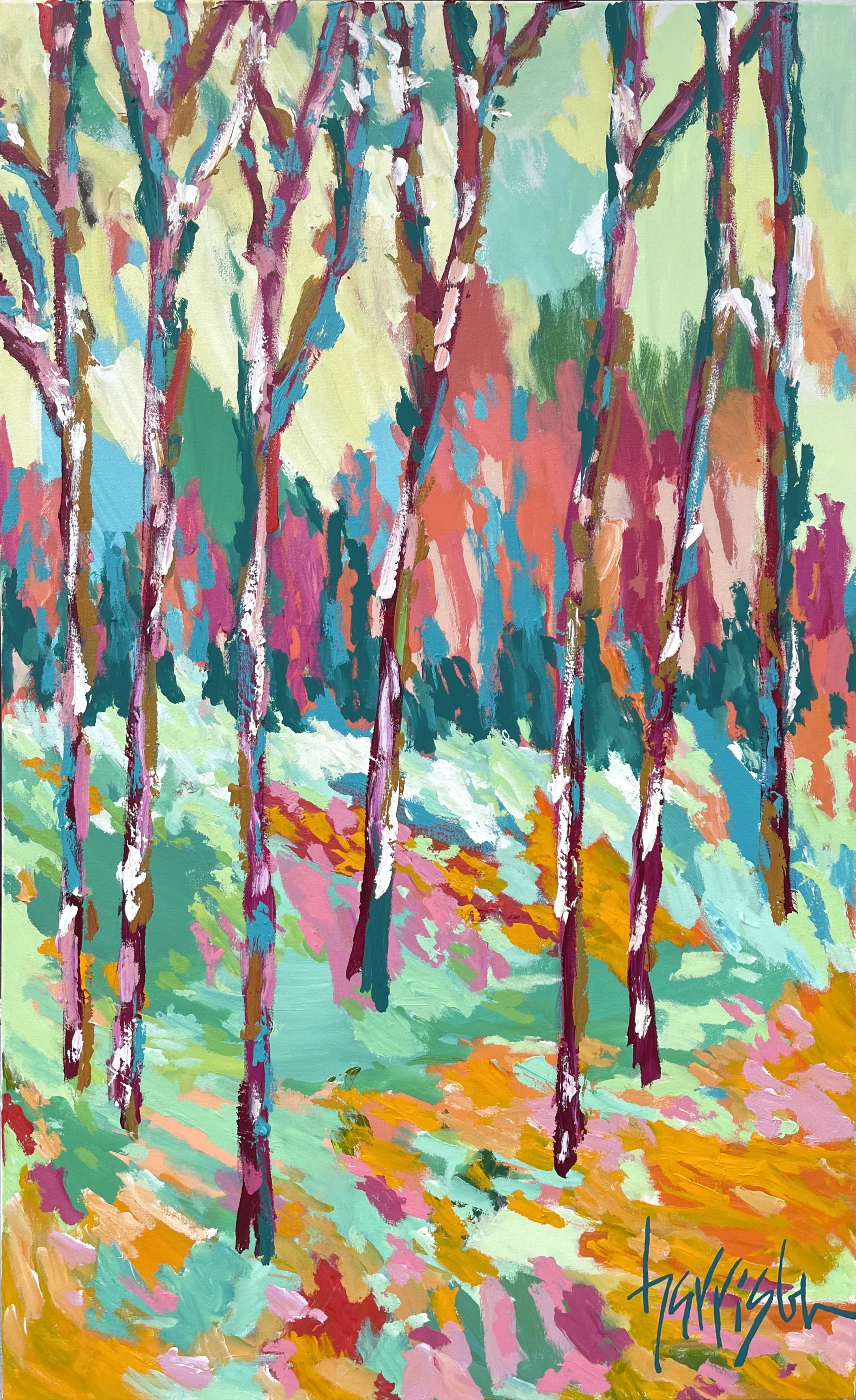 STEPPING INTO SPRING 9 - 30"w x 48"h