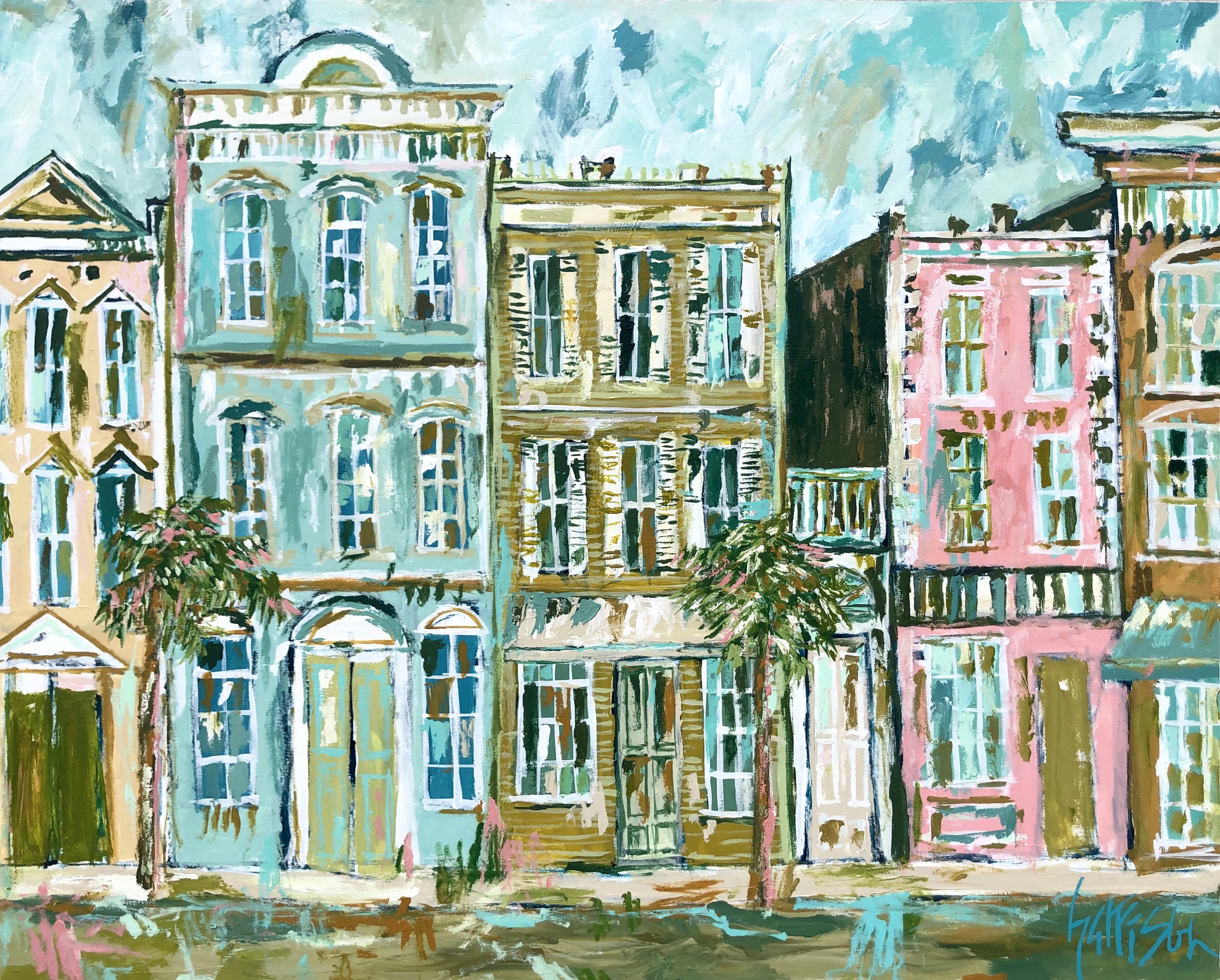 UP AND DOWN KING STREET 48x60