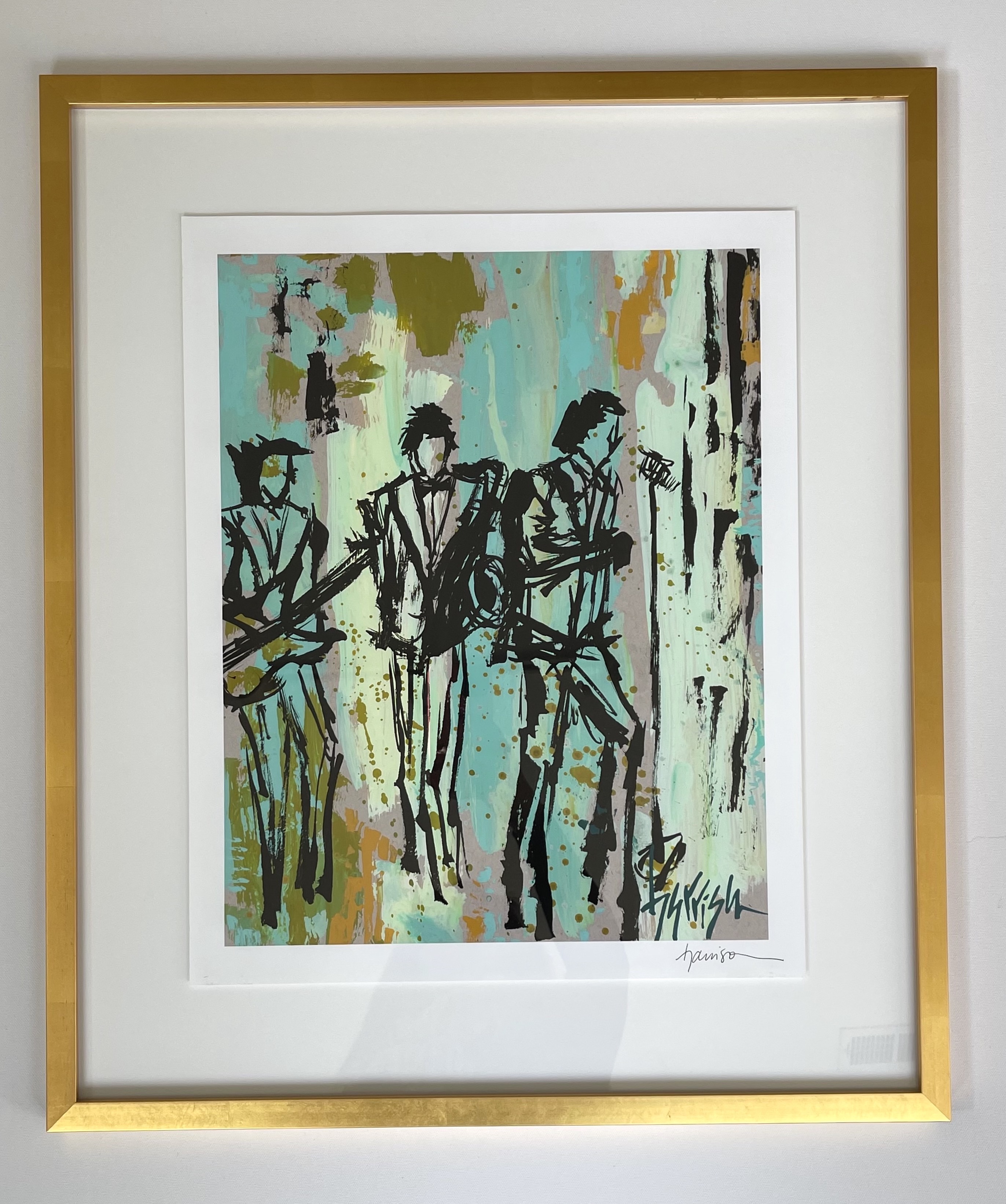 FRAMED "THAT FUNKY MUSIC" PRINT 23.25"w x 27.25"h