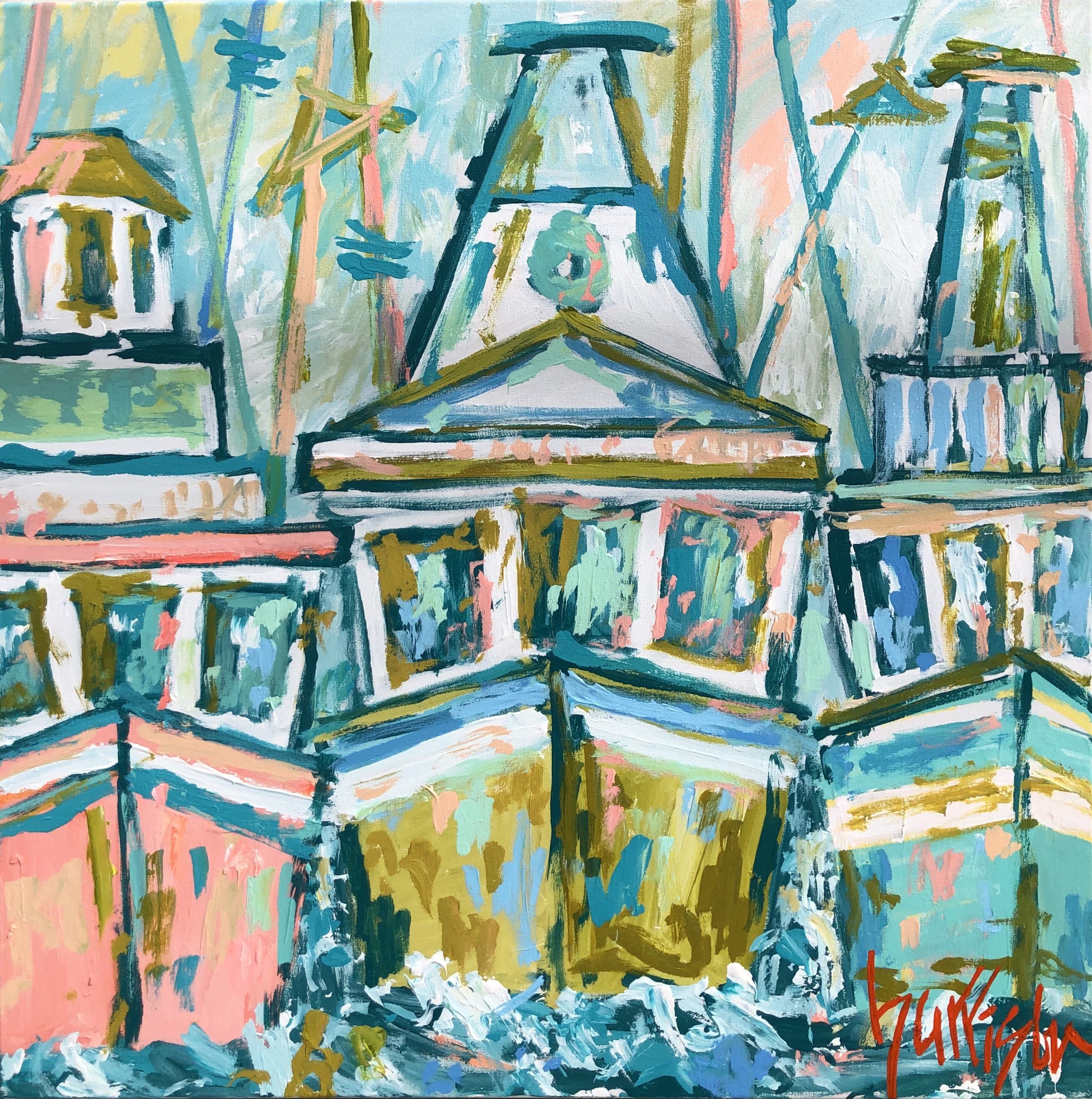 RUN LIKE THE WIND 30x30