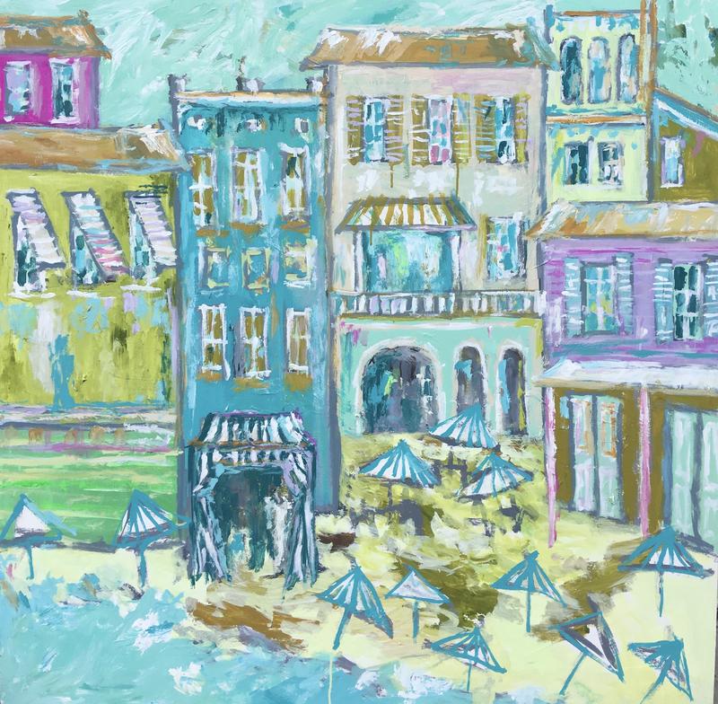 ALL THE UMBRELLAS 48x48