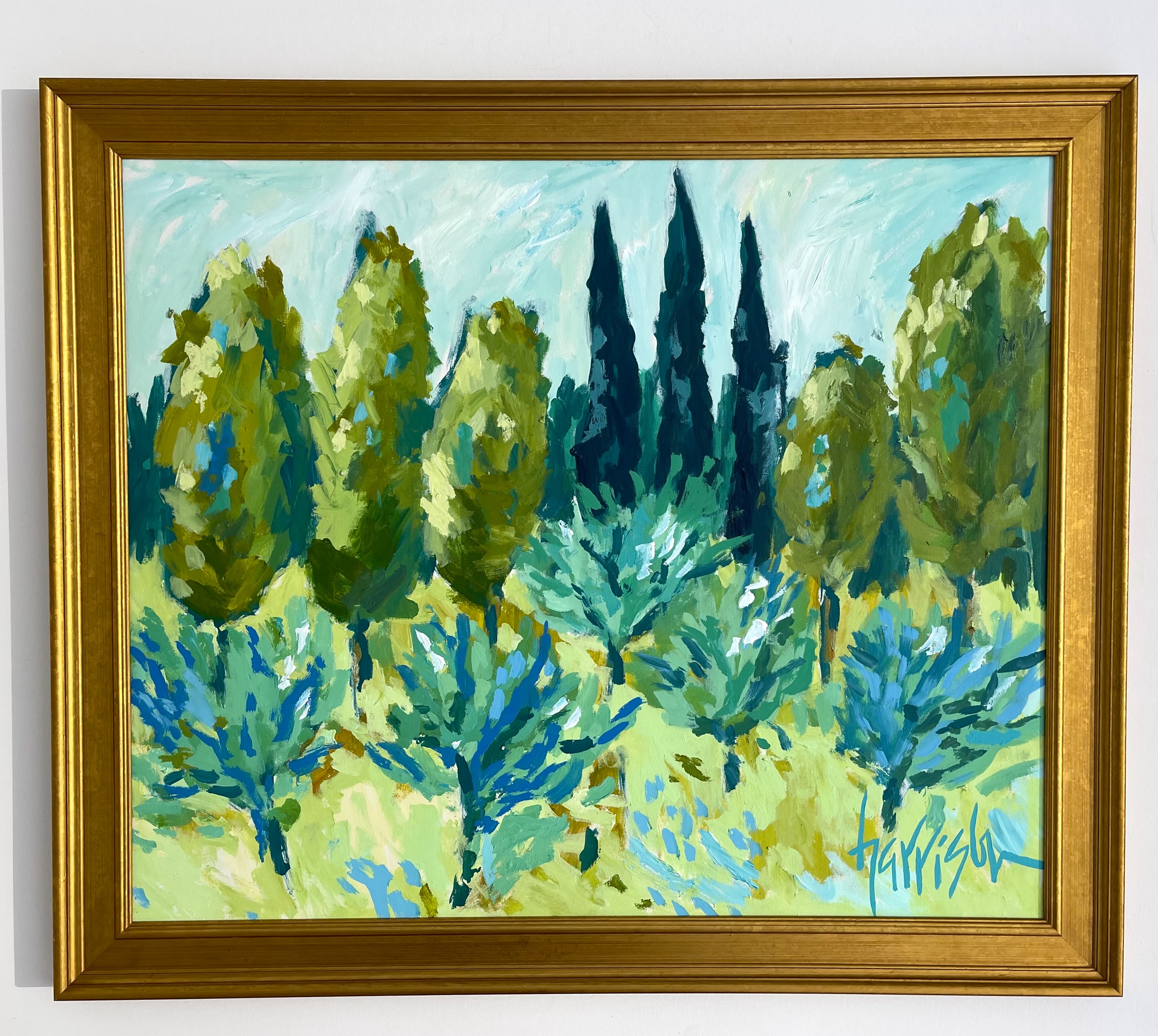 HOLIDAYS IN FRANCE 11 - 41"w x 35"h framed