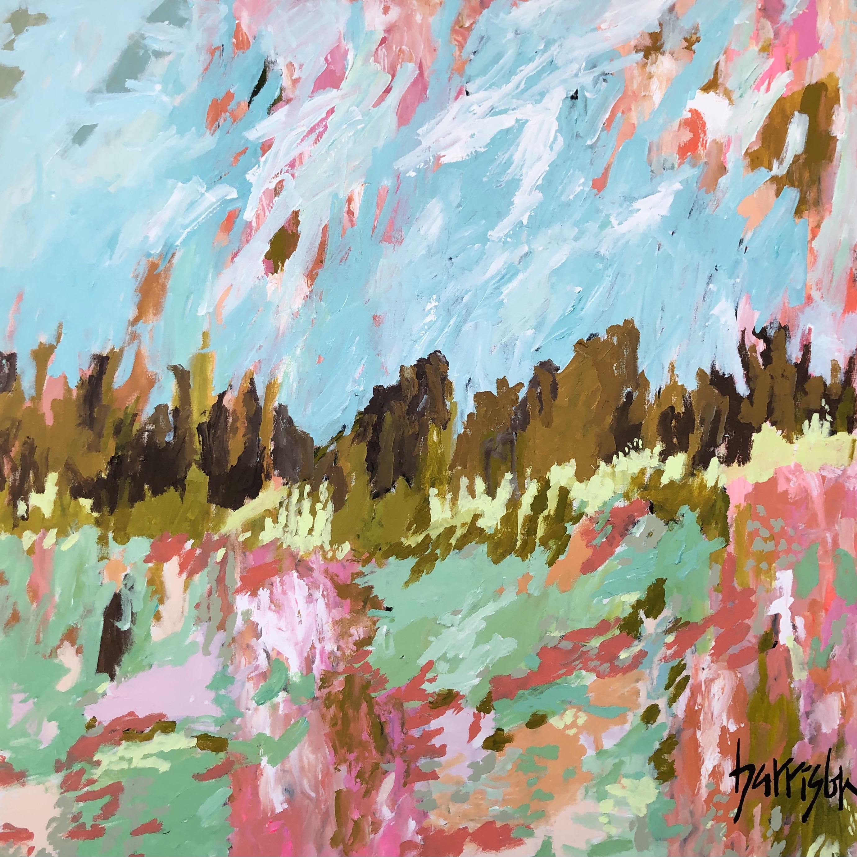 AS THE WIND WENT BY - 48x48