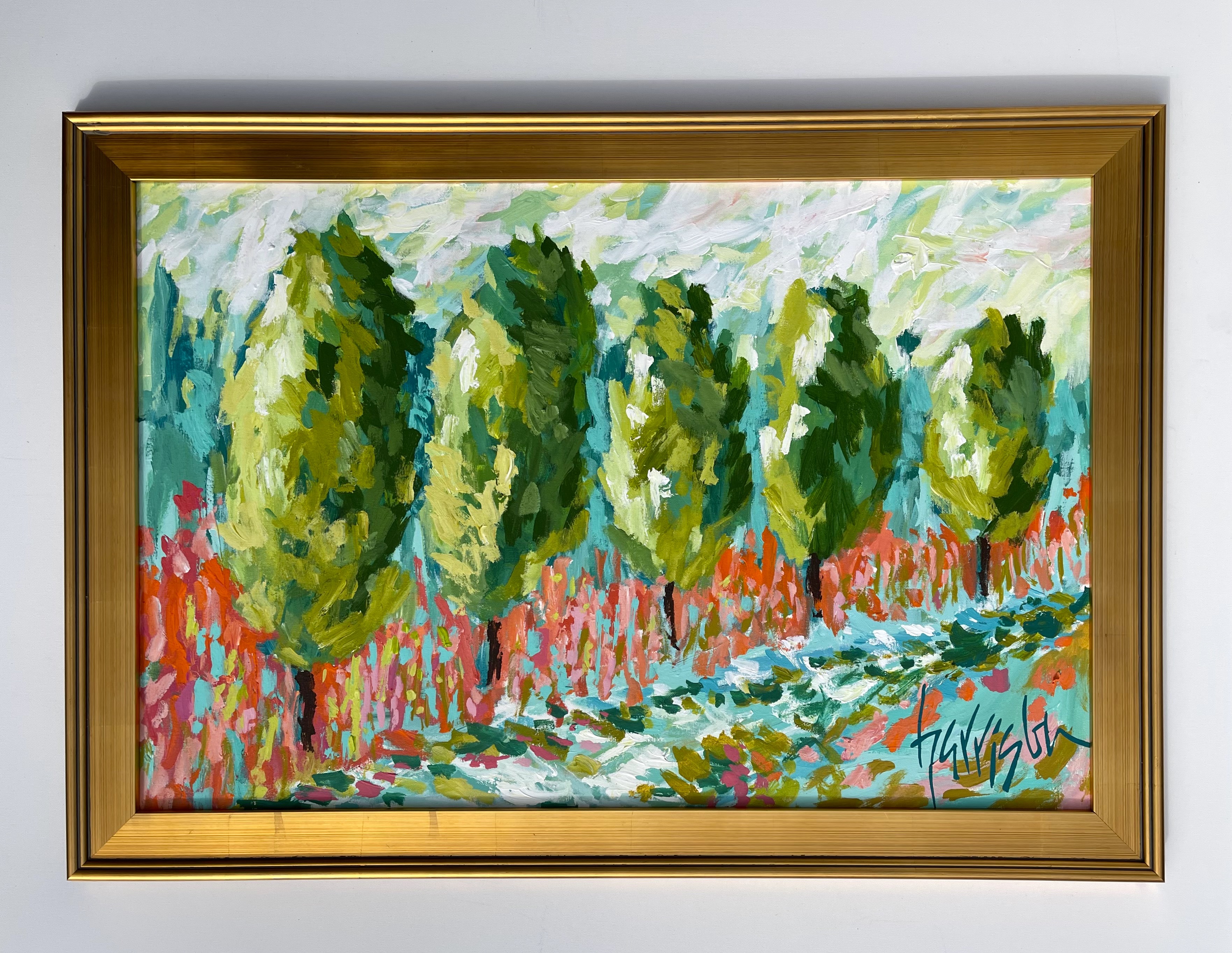 HOLIDAYS IN PROVENCE 10 - 41"w x 29"h framed