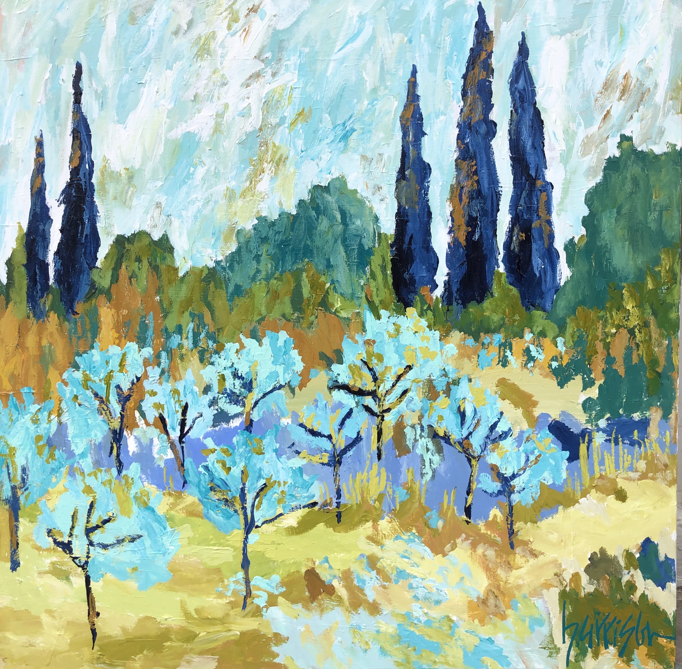 FIELDS OF PROVENCE 9 - 48x48