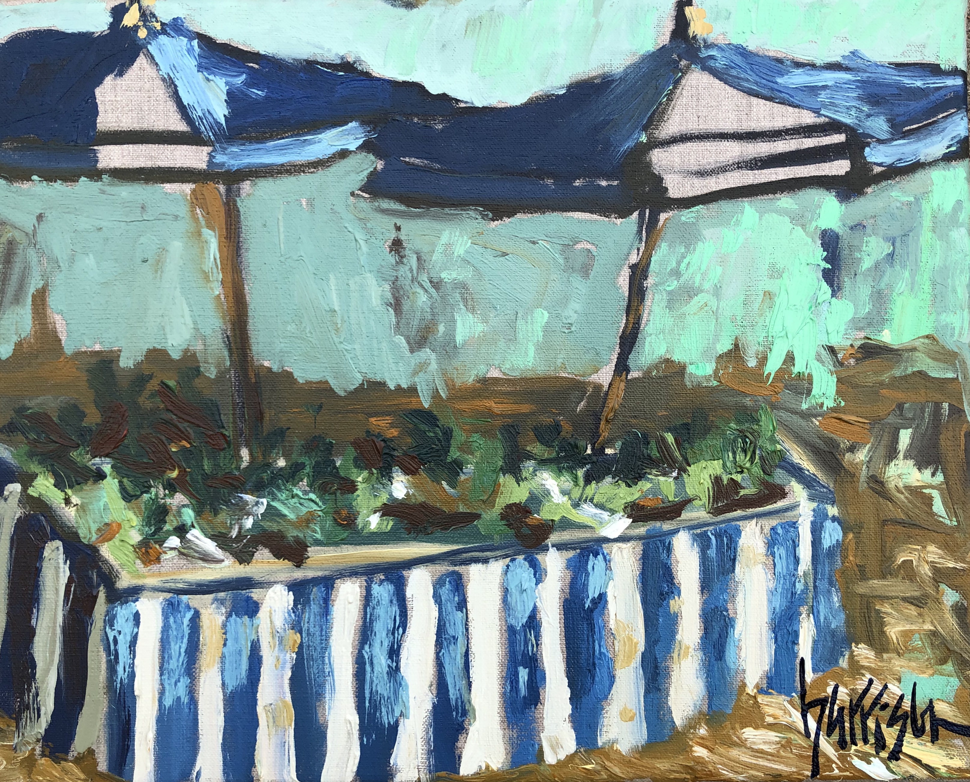 UNDER THE UMBRELLAS OF AIX EN PROVENCE 1 - 13x16