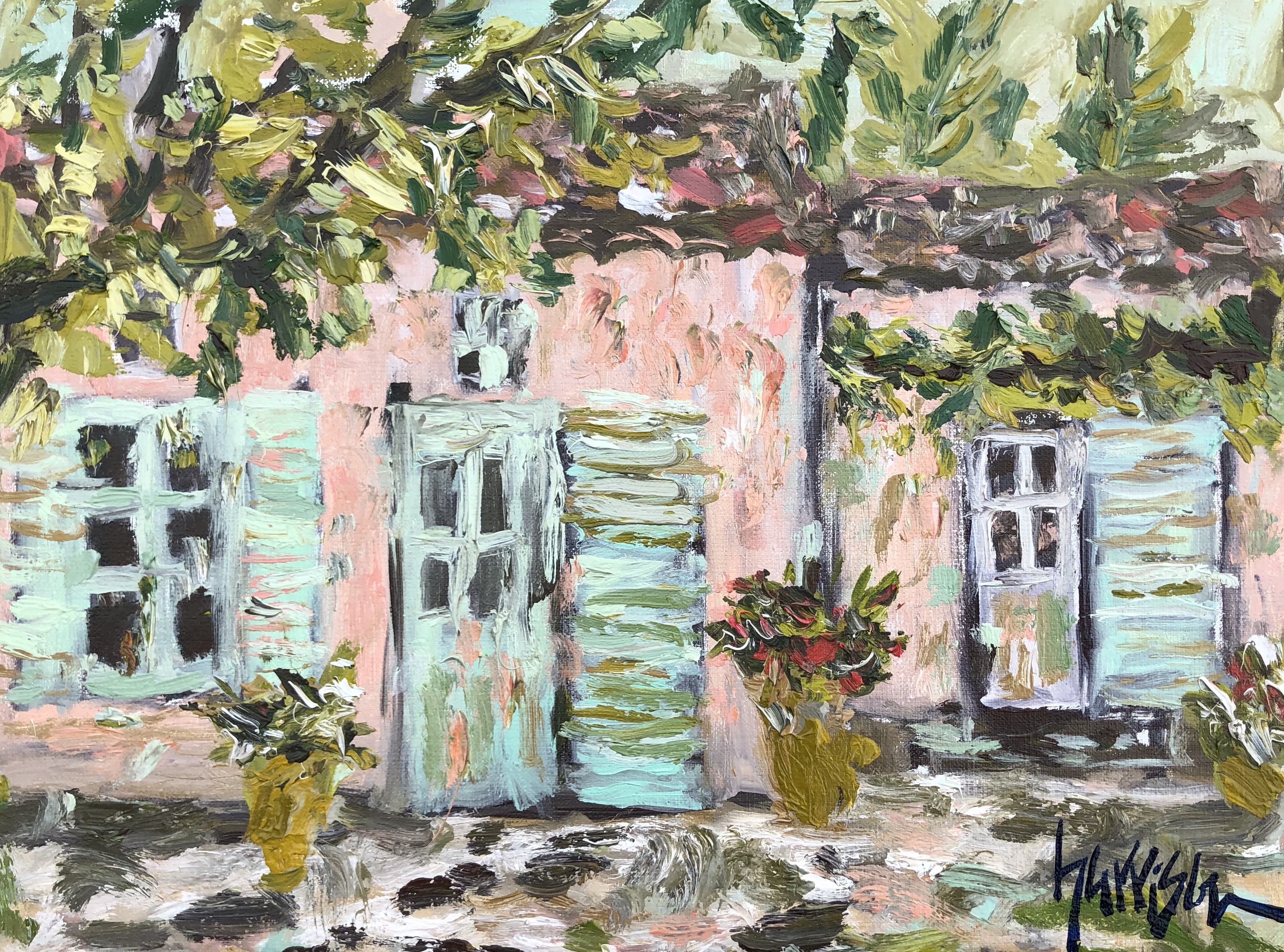 AFTERNOON PAINTING IN AIX - 13x16