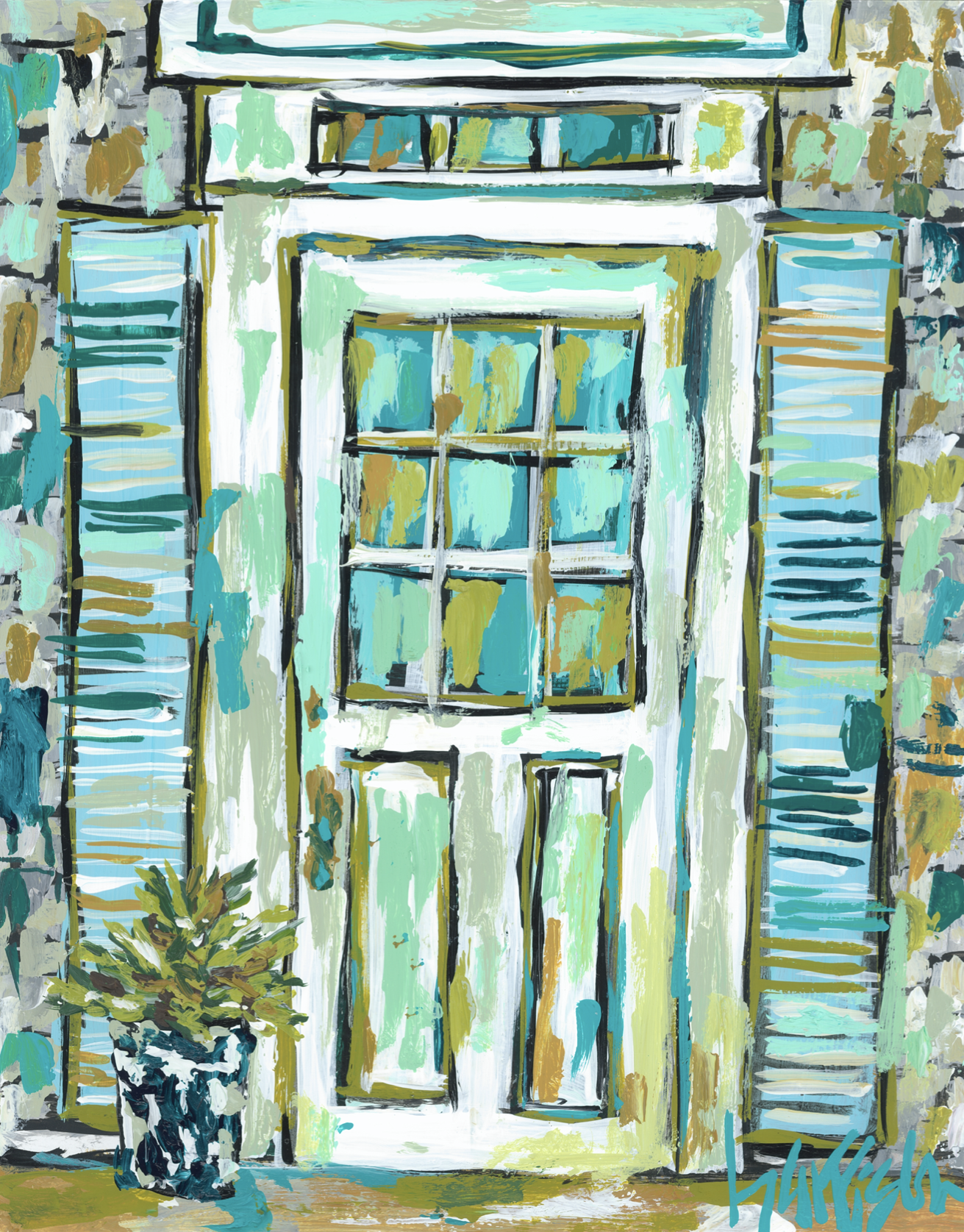 Nantucket Door 2 Print