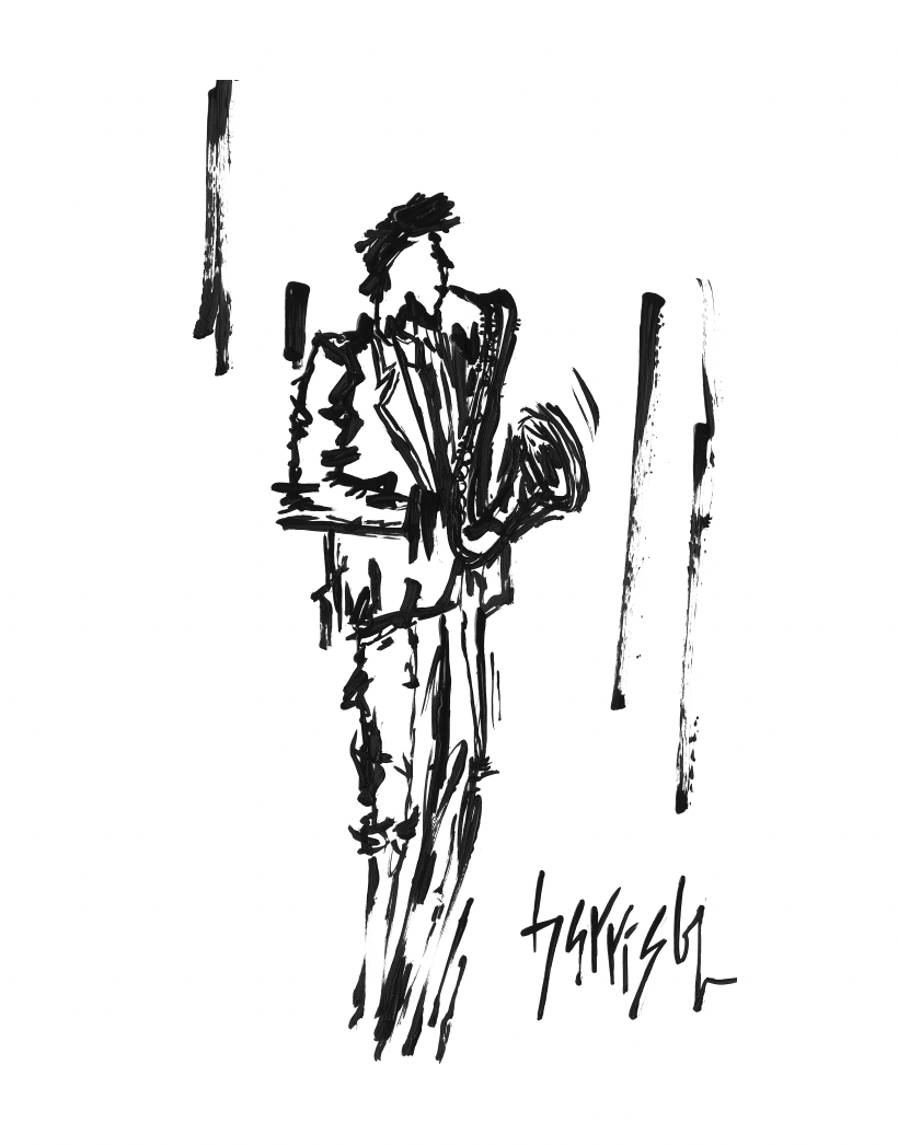 SAXOPHONE PRINT - 11x14