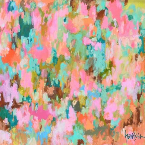 Pink House 48"w x 48"h